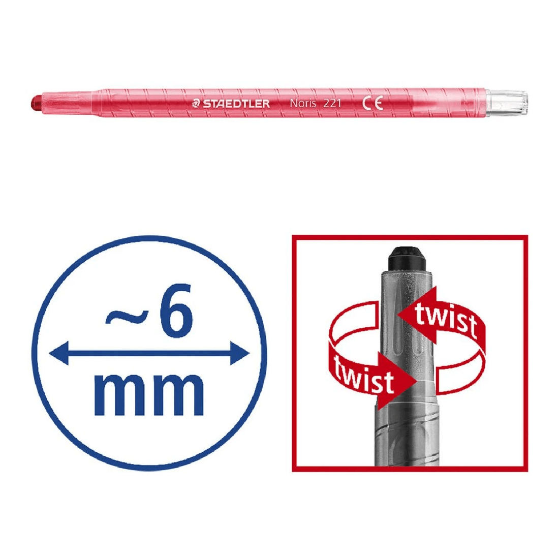 7 Staedtler Noris Twistable Crayons 12 Pack, 7 of 8