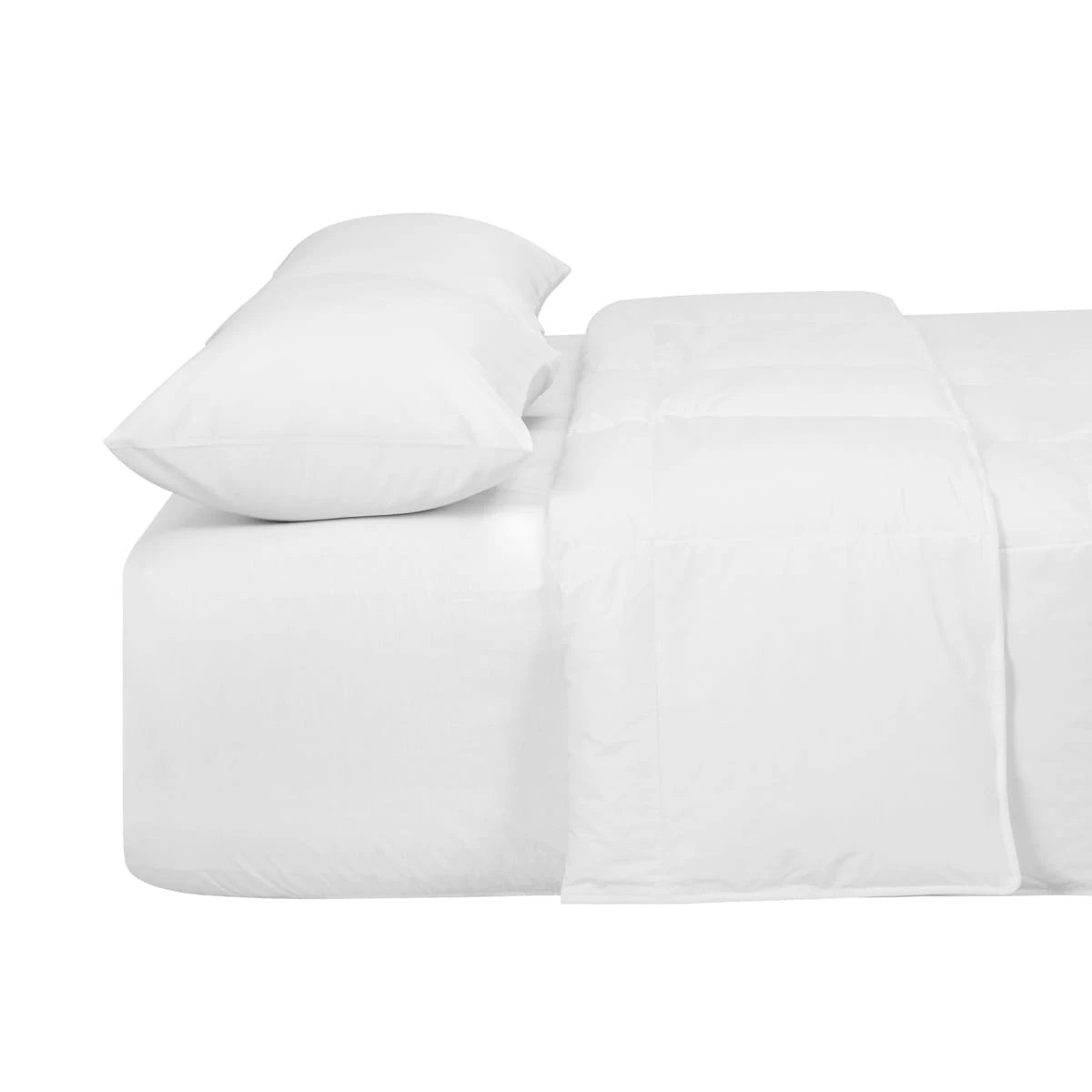 4 Duck Down and Feather Quilt - King Bed, White, 4 of 4