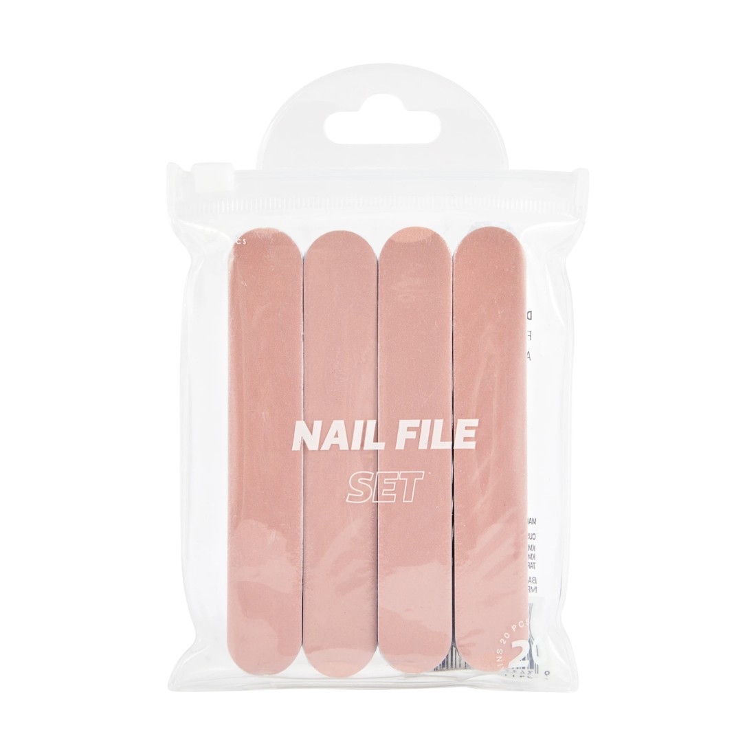 1 OXX Cosmetics 20 Piece Nail File Set - Peach, 1 of 3