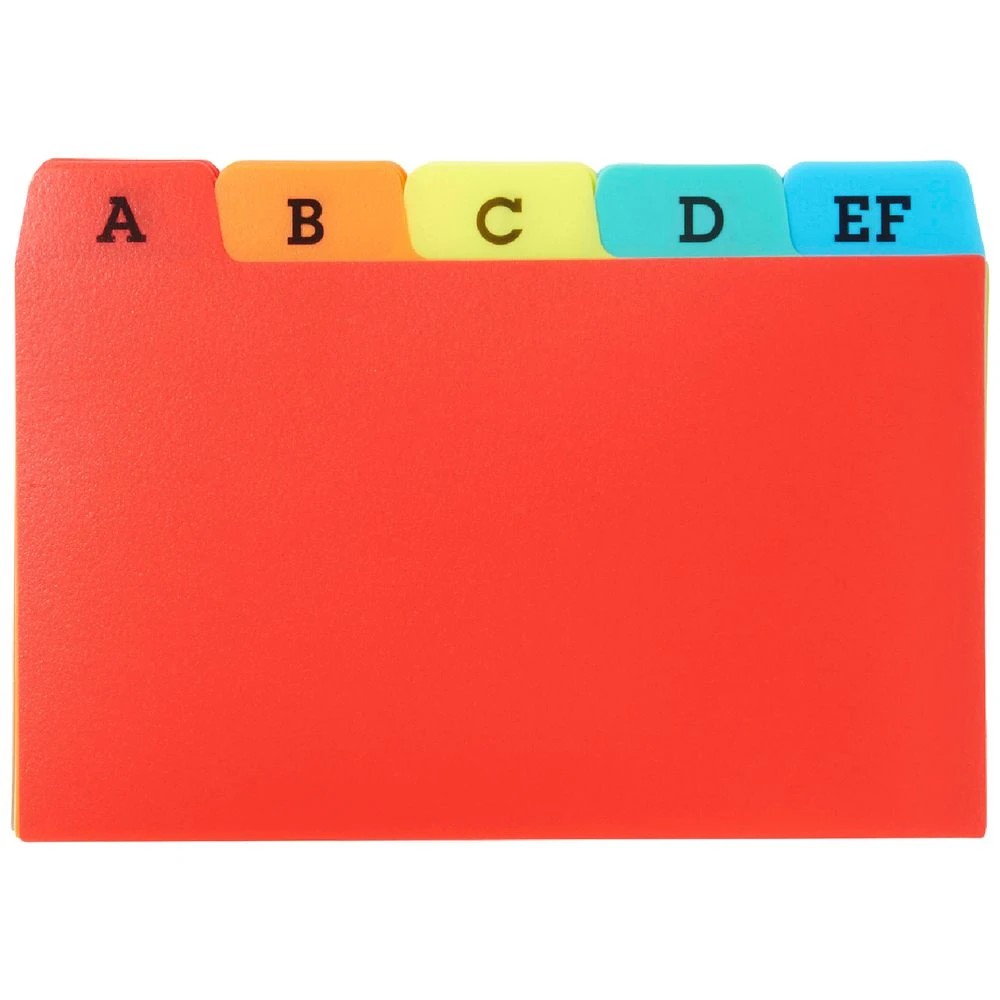 1 J.Burrows A-Z Index Card Dividers 127 x 76mm, 1 of 4