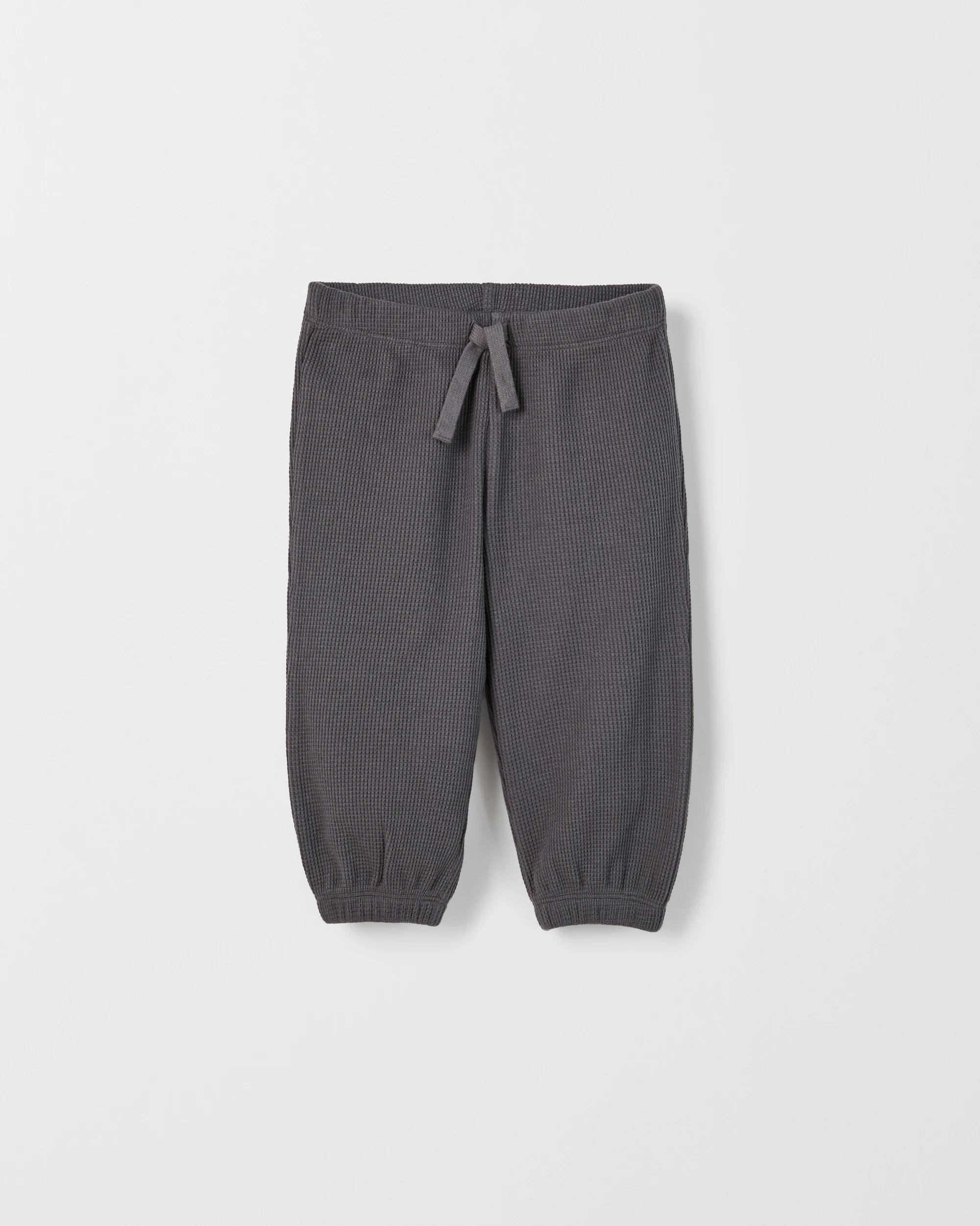 2 Target Baby Baby Organic Cotton 2 Pack Waffle Pants CHARCOAL/KHAKI, 2 of 4