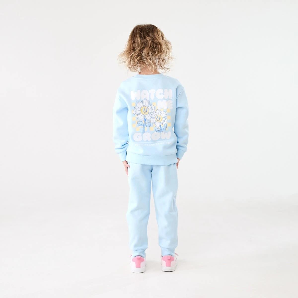7 Print Crew Neck Sweatshirt WATCH ME GROW BLUE, 7 of 7