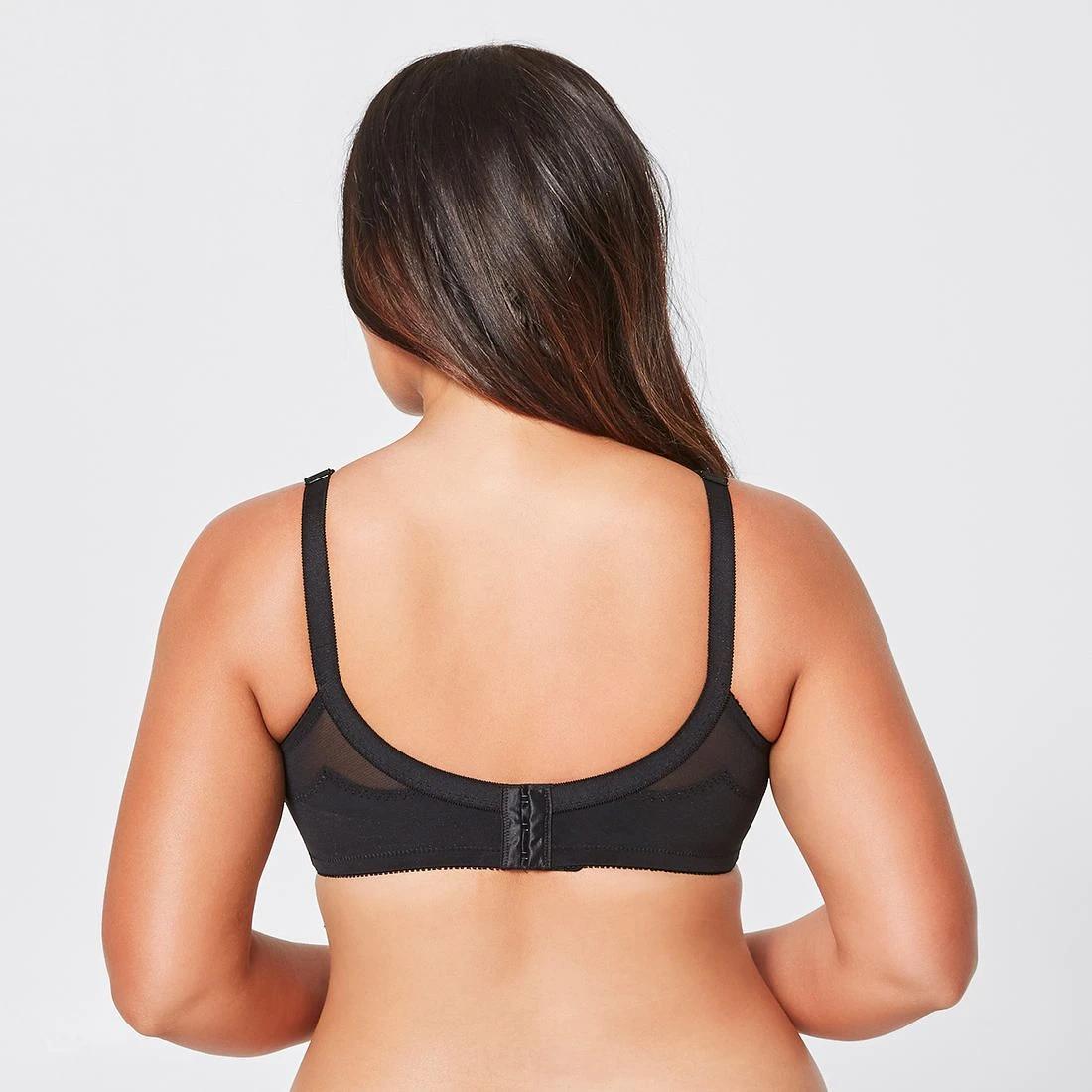 2 Target Fuller Figure Firm Support Wirefree Bra BLACK, 2 of 2