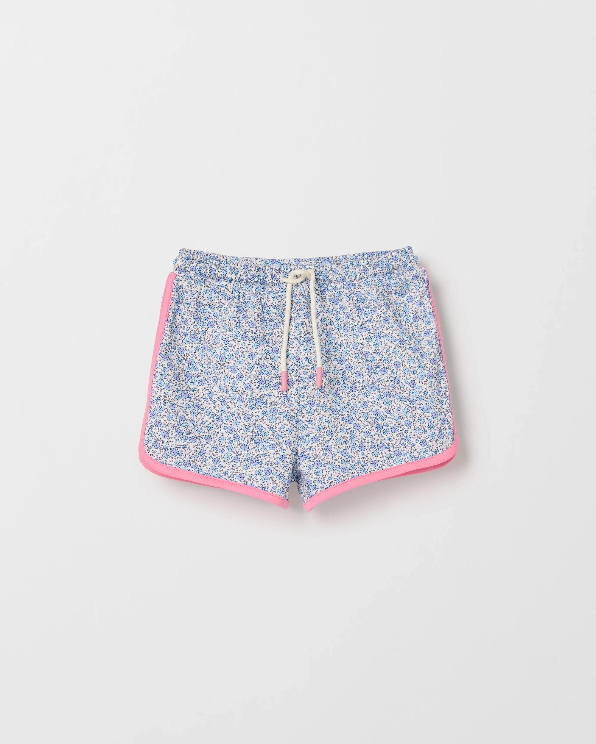 1 Target Kids Australian Cotton Blend Fashion Dolphin Hem Knit Shorts BLUE, 1 of 2