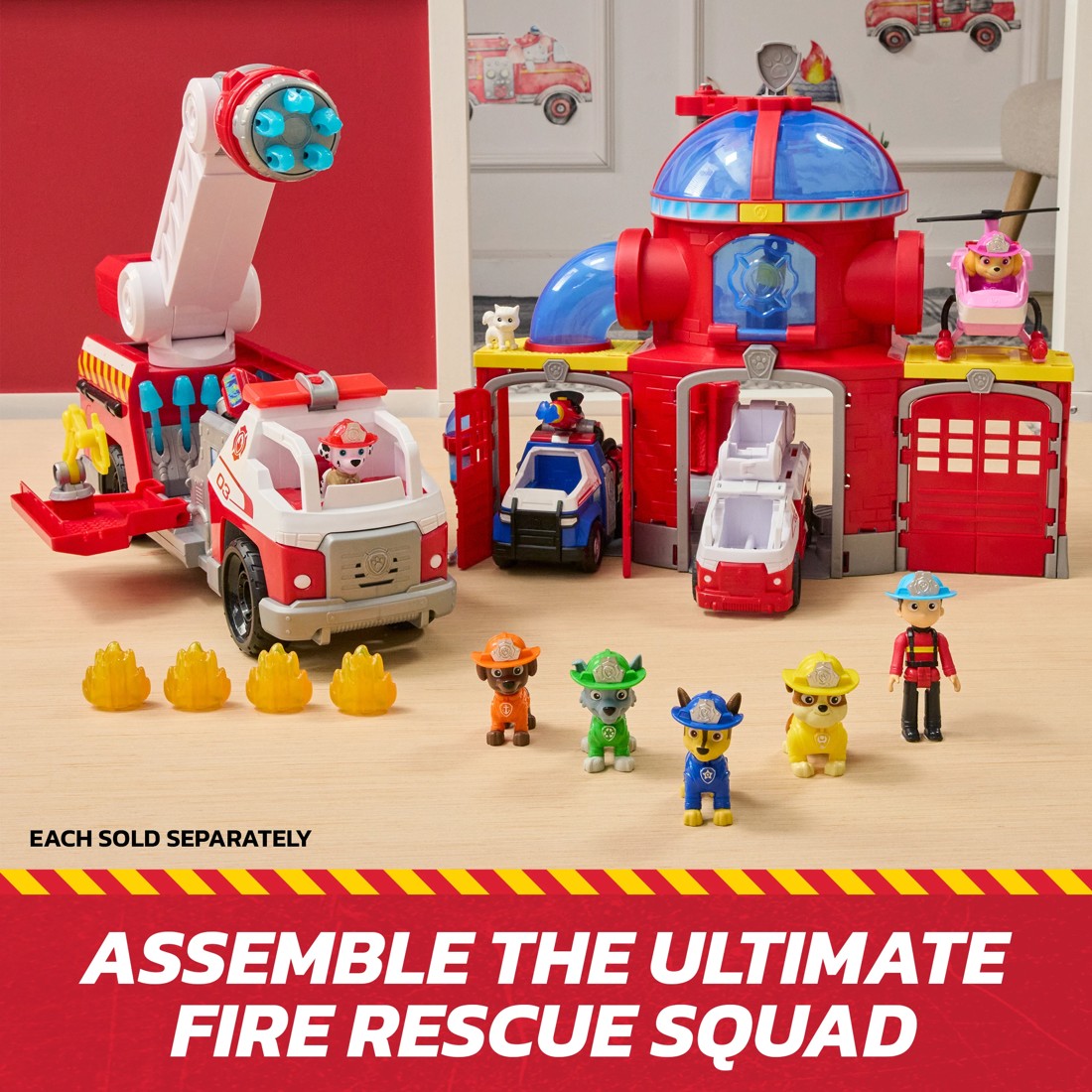 8 PAW Patrol Fire Rescue Themed Vehicle Chase, 8 of 9