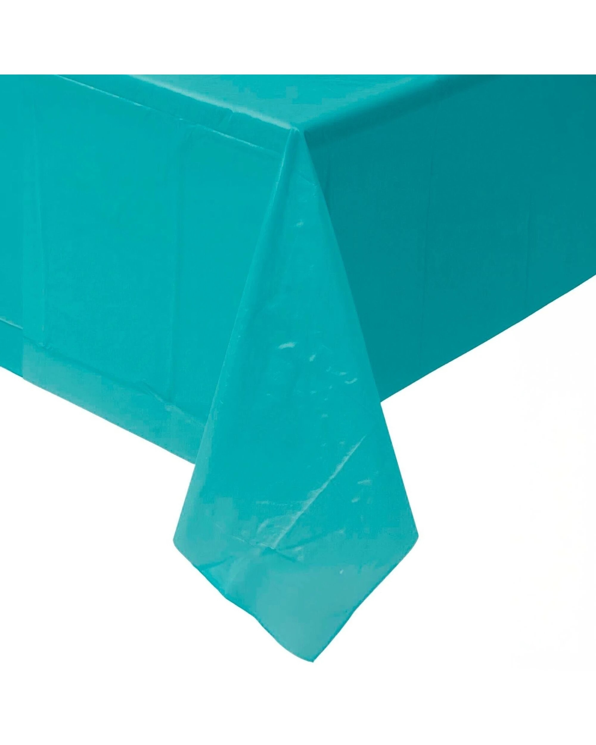 1 Alpen Teal Plastic Rectangular Tablecloth - Blue, 1 of 1