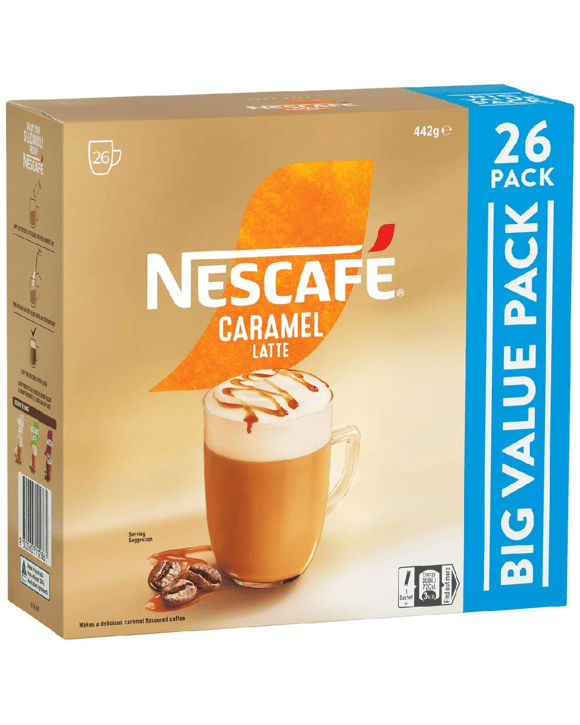 Nescafe Caramel Sachets 26 Pack