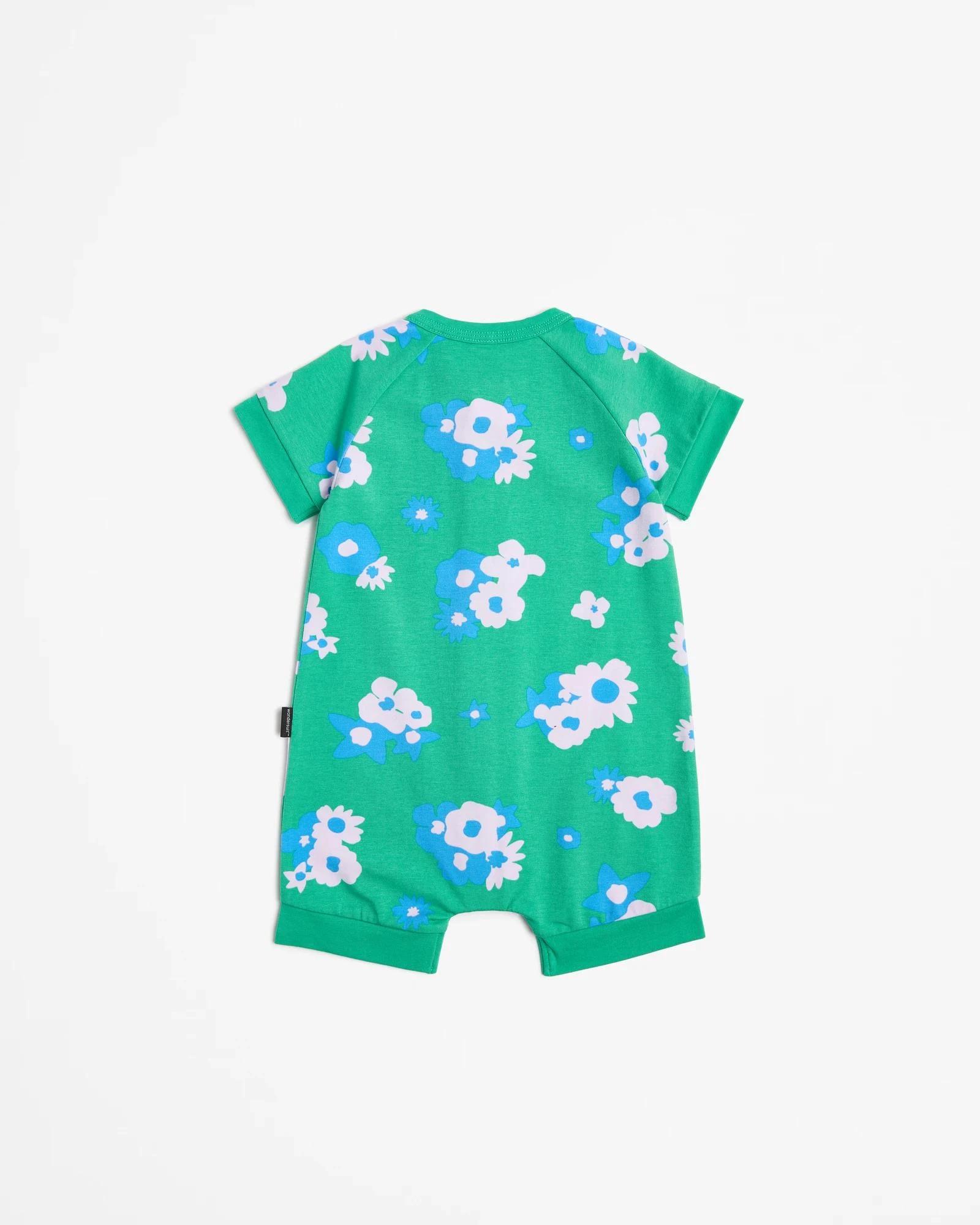 4 Bonds Baby Zippy Wondersuit Romper GREEN GARDEN CLUB, 4 of 5