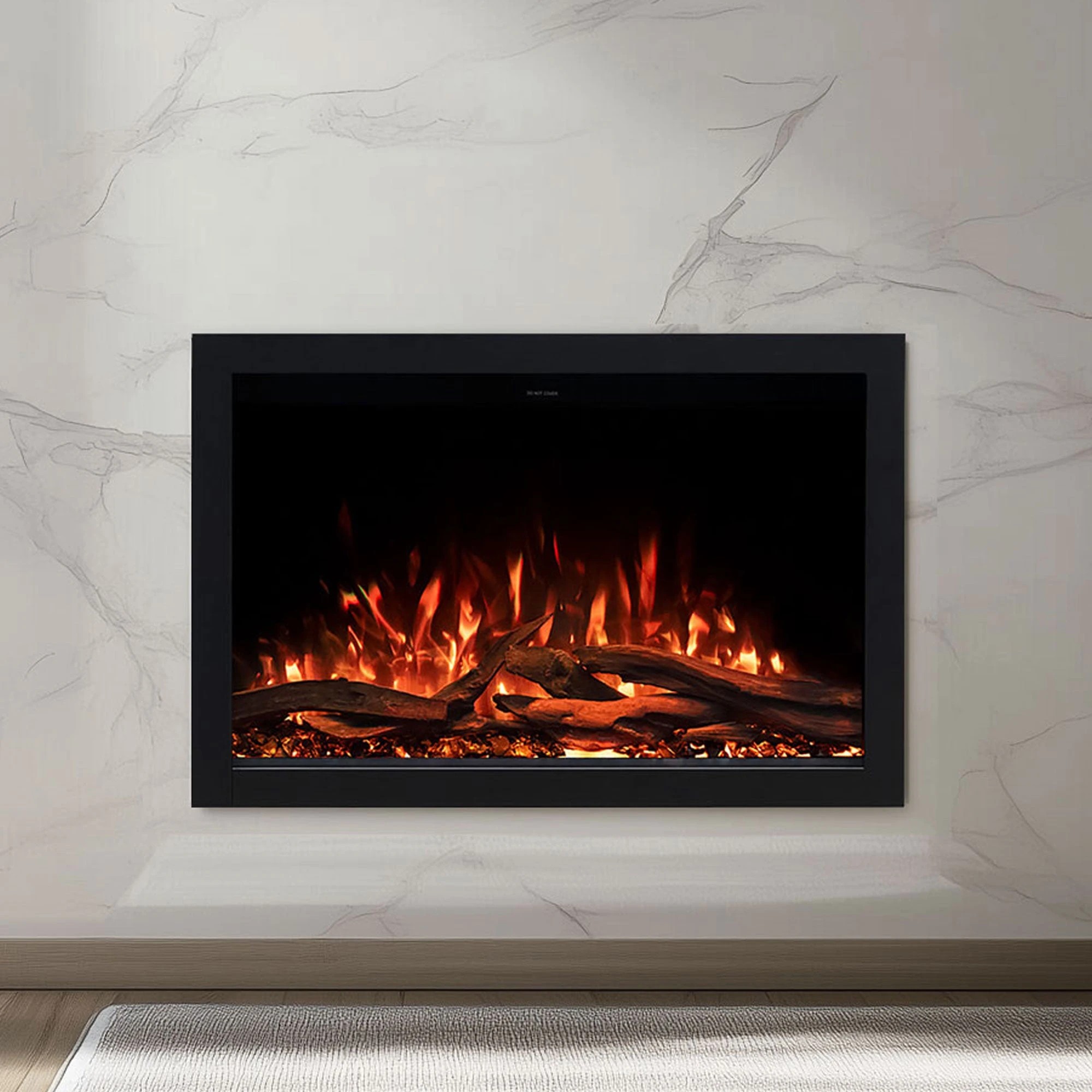 1 Moda Living Nova 33 inch Electric Fireplace - Black, 1 of 4