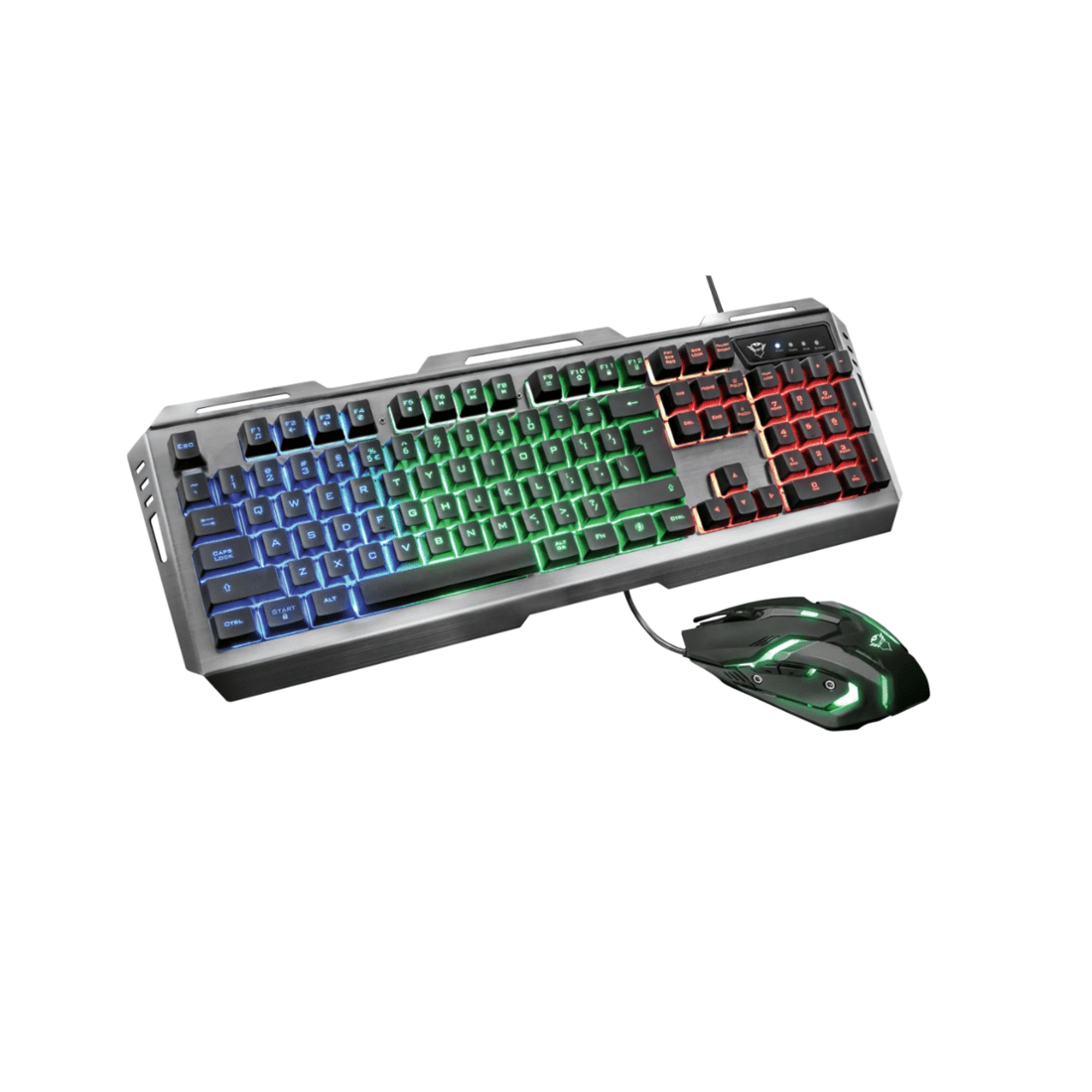 1 Trust International Trust GXT845 Tural Wired RGB Gaming Mouse and Keyboard Combo - Black, 1 of 8