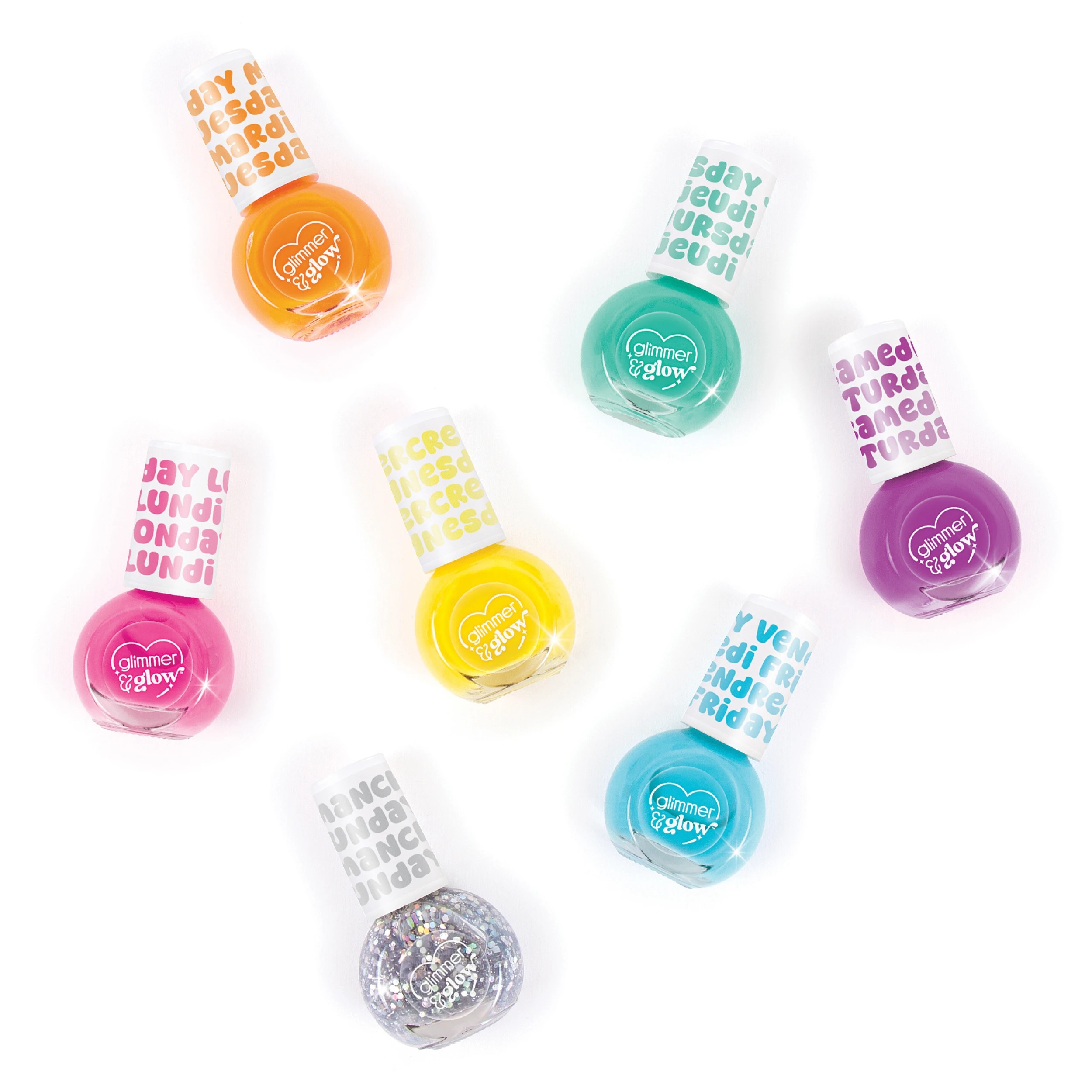 4 Make It Real Rainbow Days of the Week Nail Polish - Multi, 4 of 6