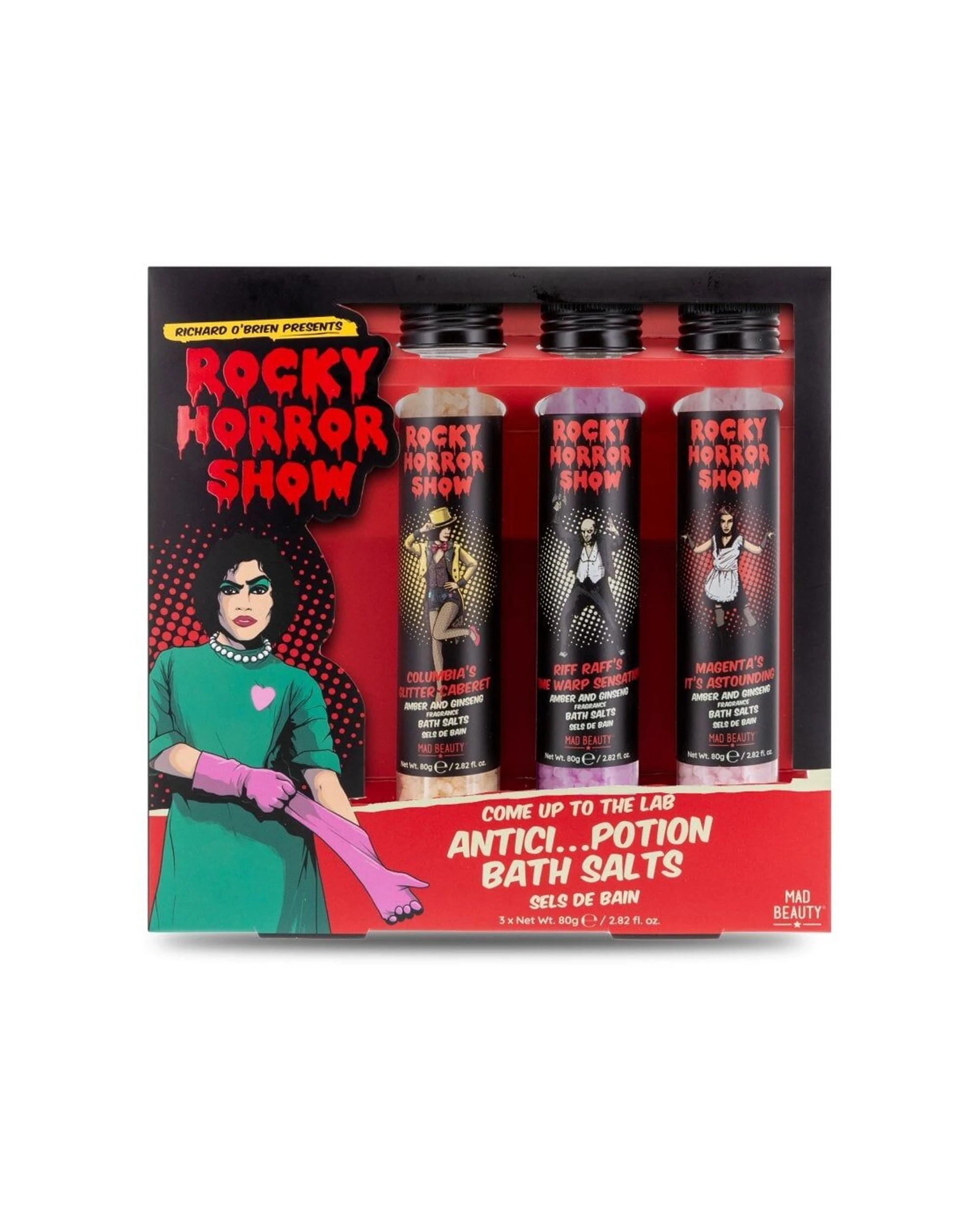 2 Rocky Horror Show 2PK Potion Bottle Shaped Bubble Bath Trio Amber And Ginseng - Multi, 2 of 3
