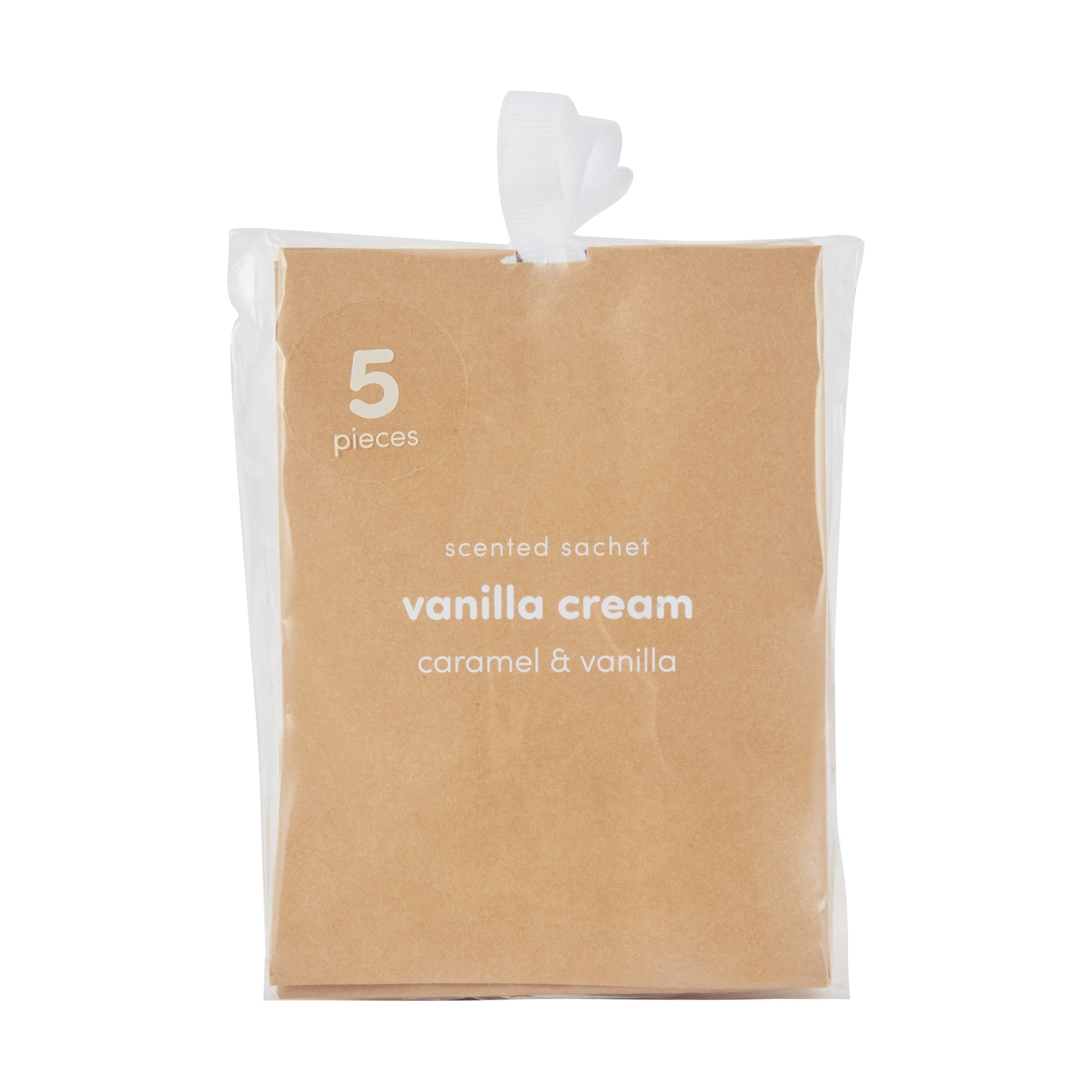 4 5 Piece Vanilla Cream Scented Sachets - Caramel and Vanilla, 4 of 4