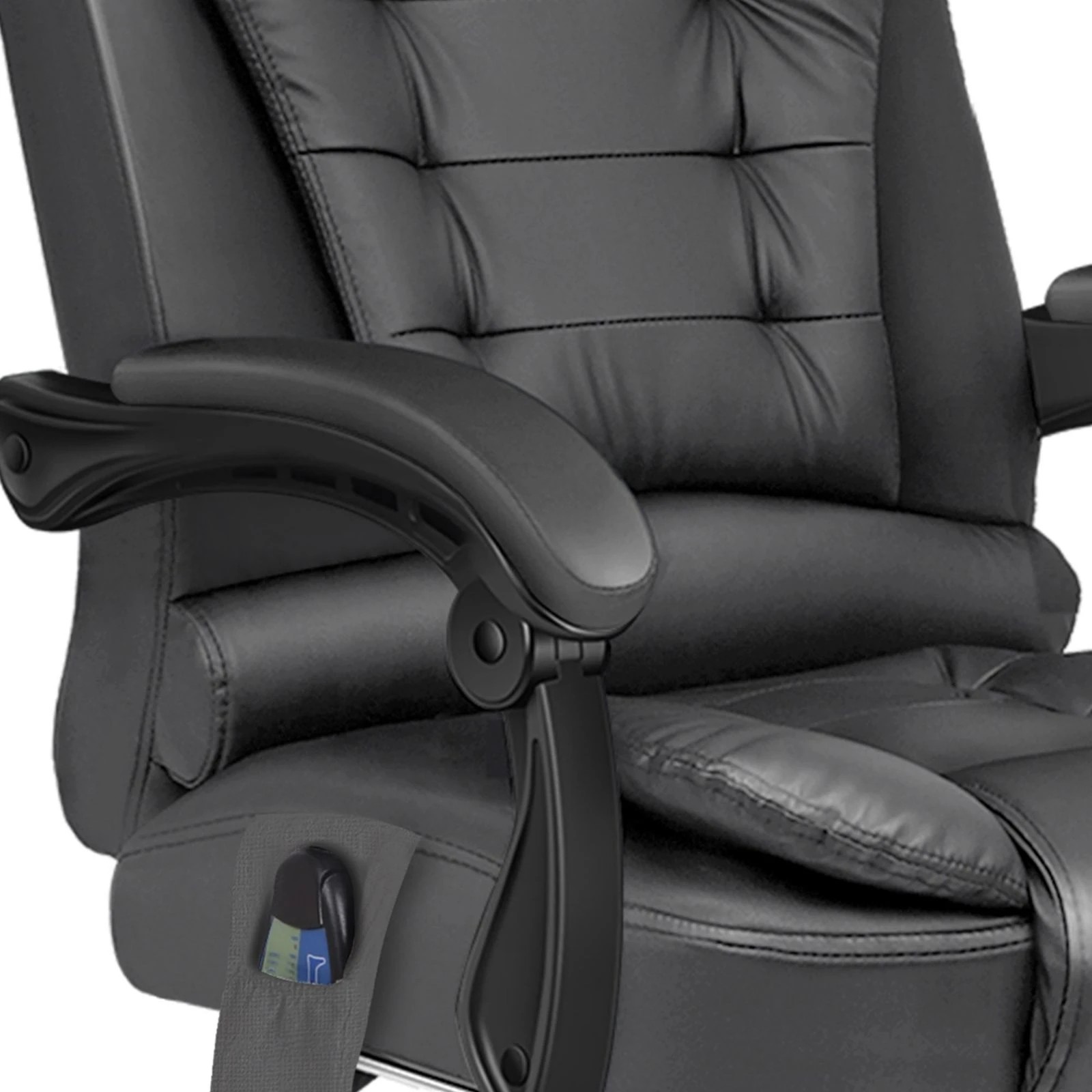 7 Alfordson Massage Office Chair Heated Seat Executive Racer Gaming PU Leather - Grey, 7 of 10
