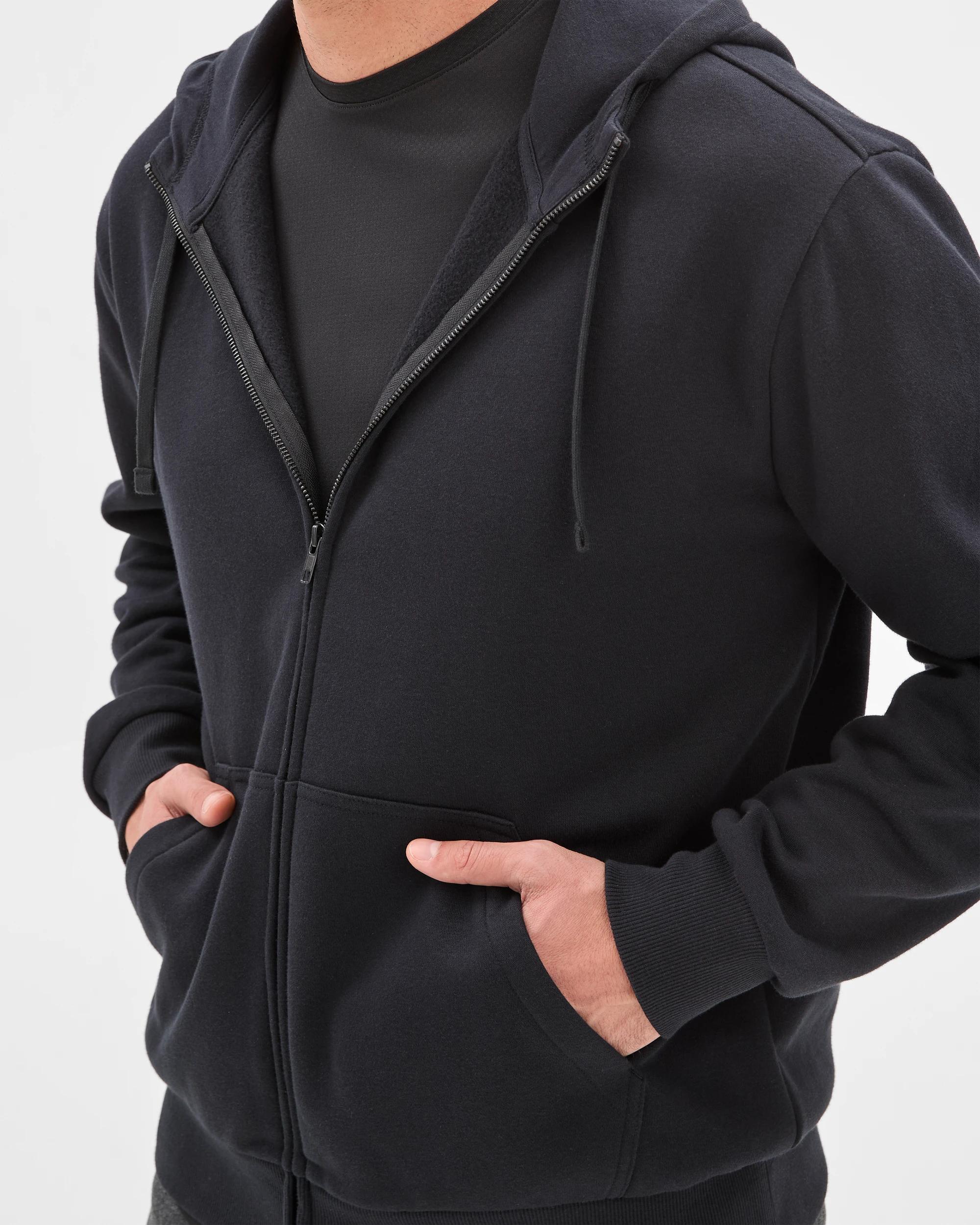 4 Target Zip Through Hoodie BLACK, 4 of 5
