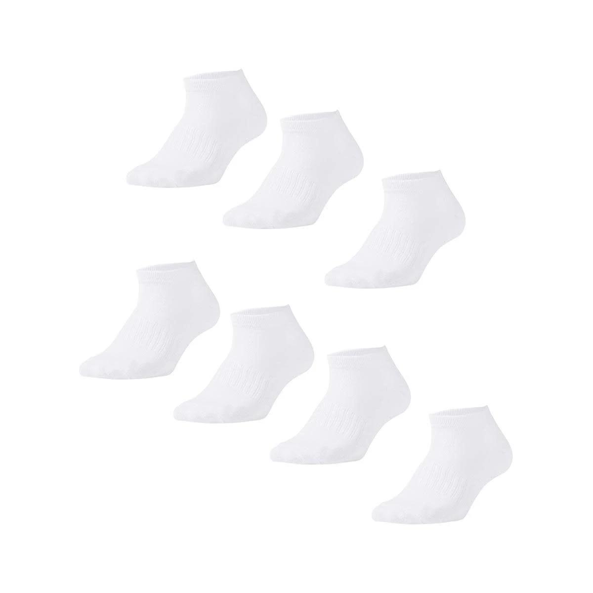 1 7 Pack Active Kids Low Cut Socks WHITE, 1 of 2