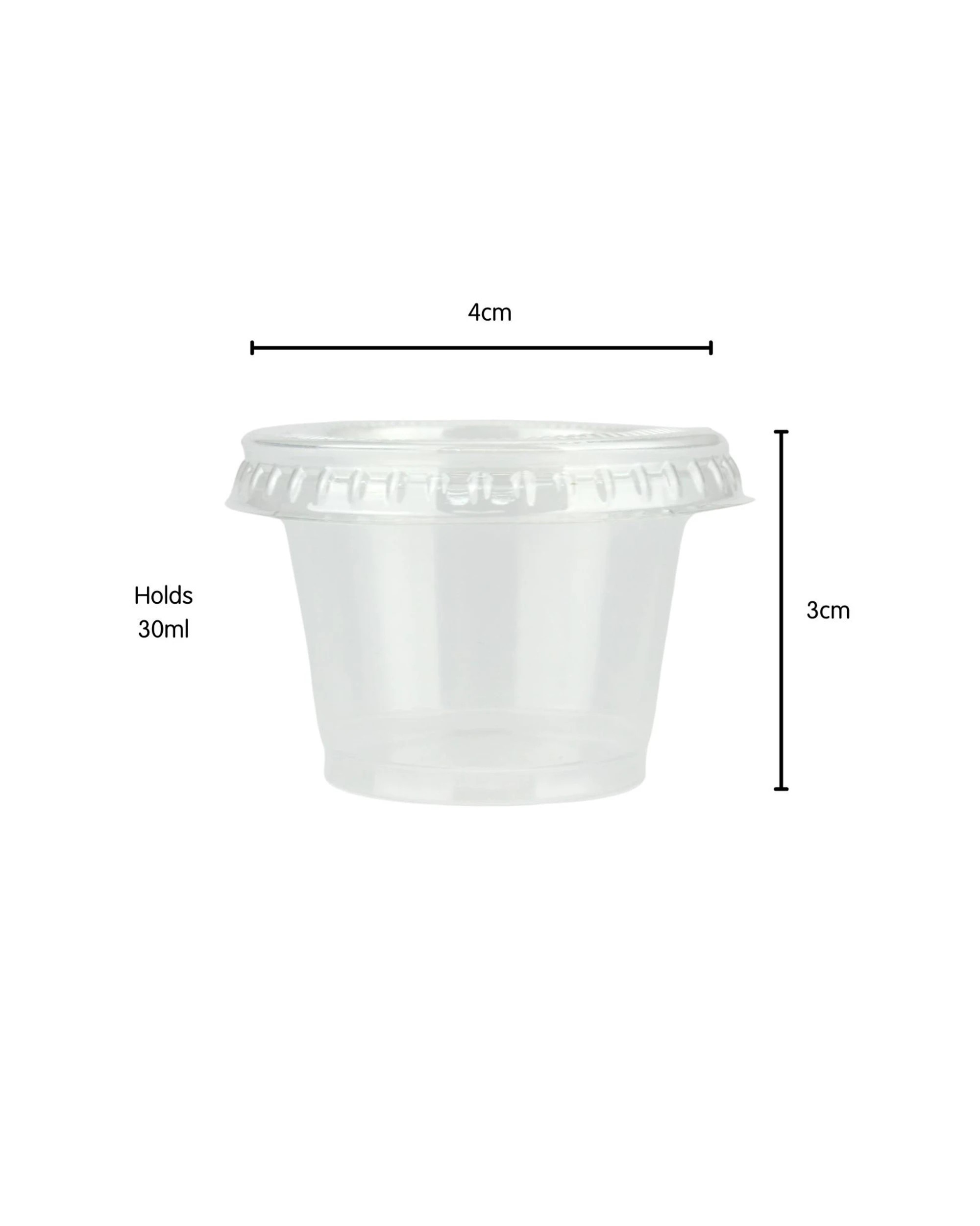 3 Lemon & Lime Dressing Containers With Lids 30ml Pack of 30, 3 of 3