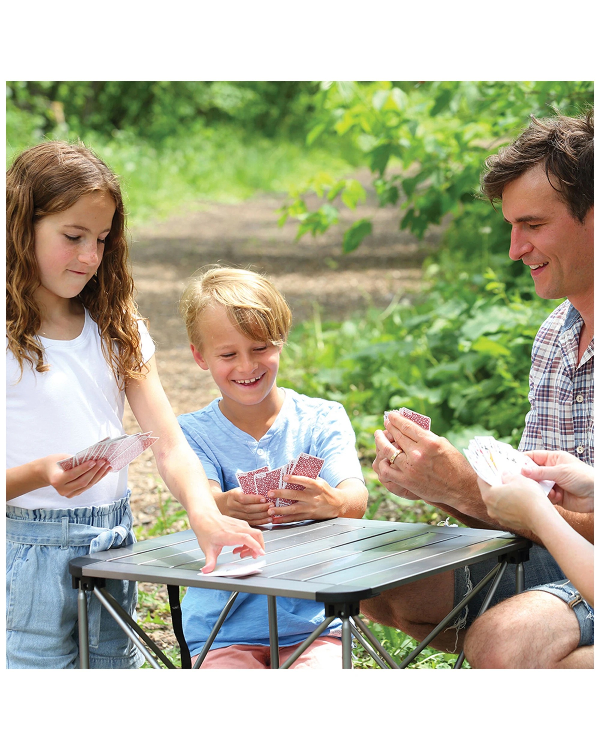 3 Coghlans Game Kit Travel Set Cards Wooden Dice Note Pad Pencil Tin Box - Multi, 3 of 4