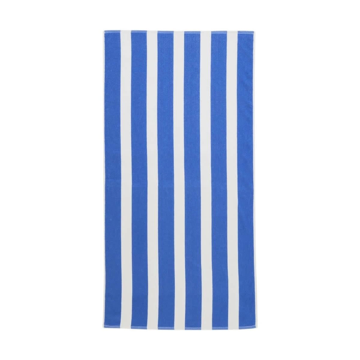 1 Stripe Cotton Beach Towel - Blue, 1 of 6