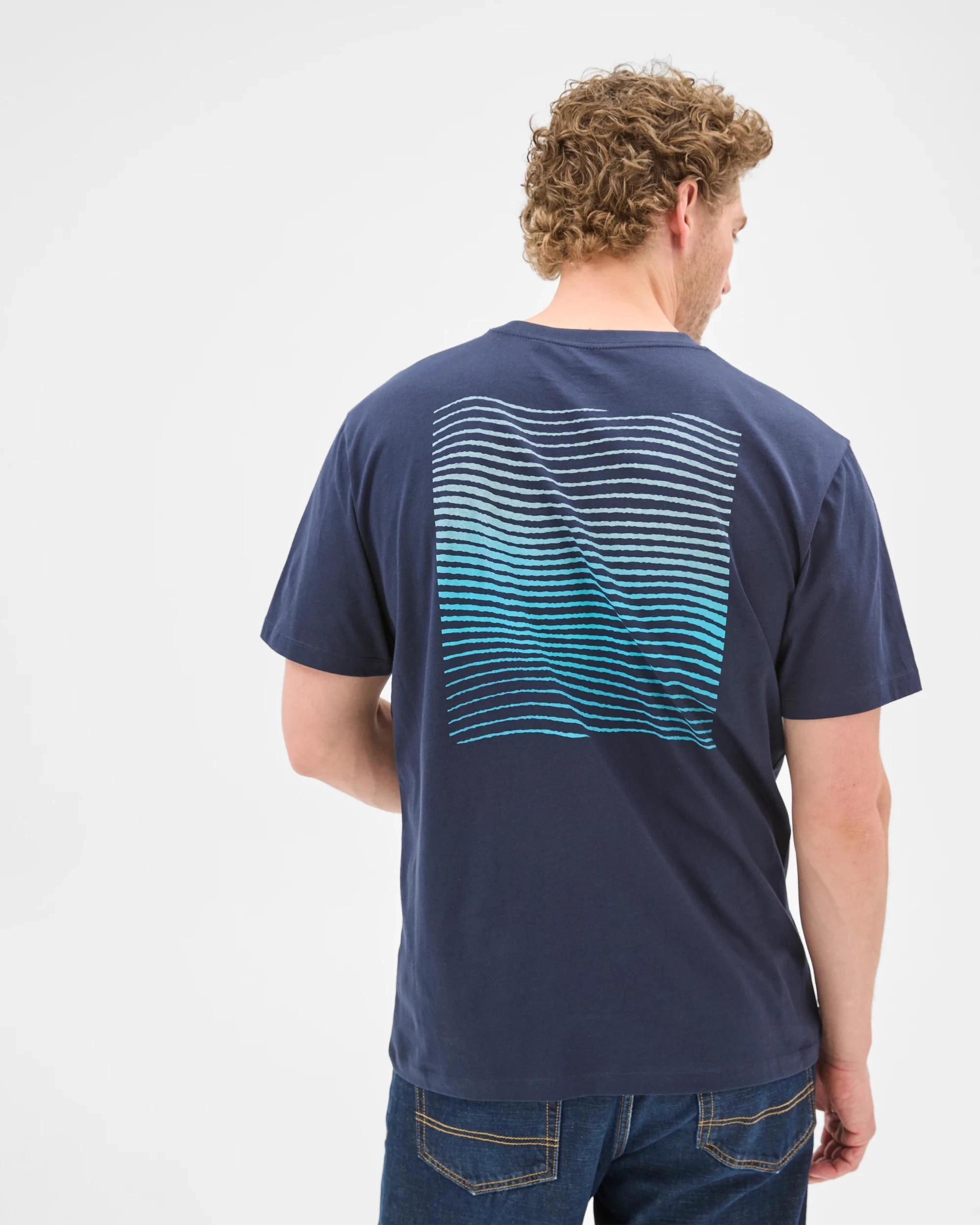 4 Target Australian Cotton Currents Print T-Shirt NAVY, 4 of 6