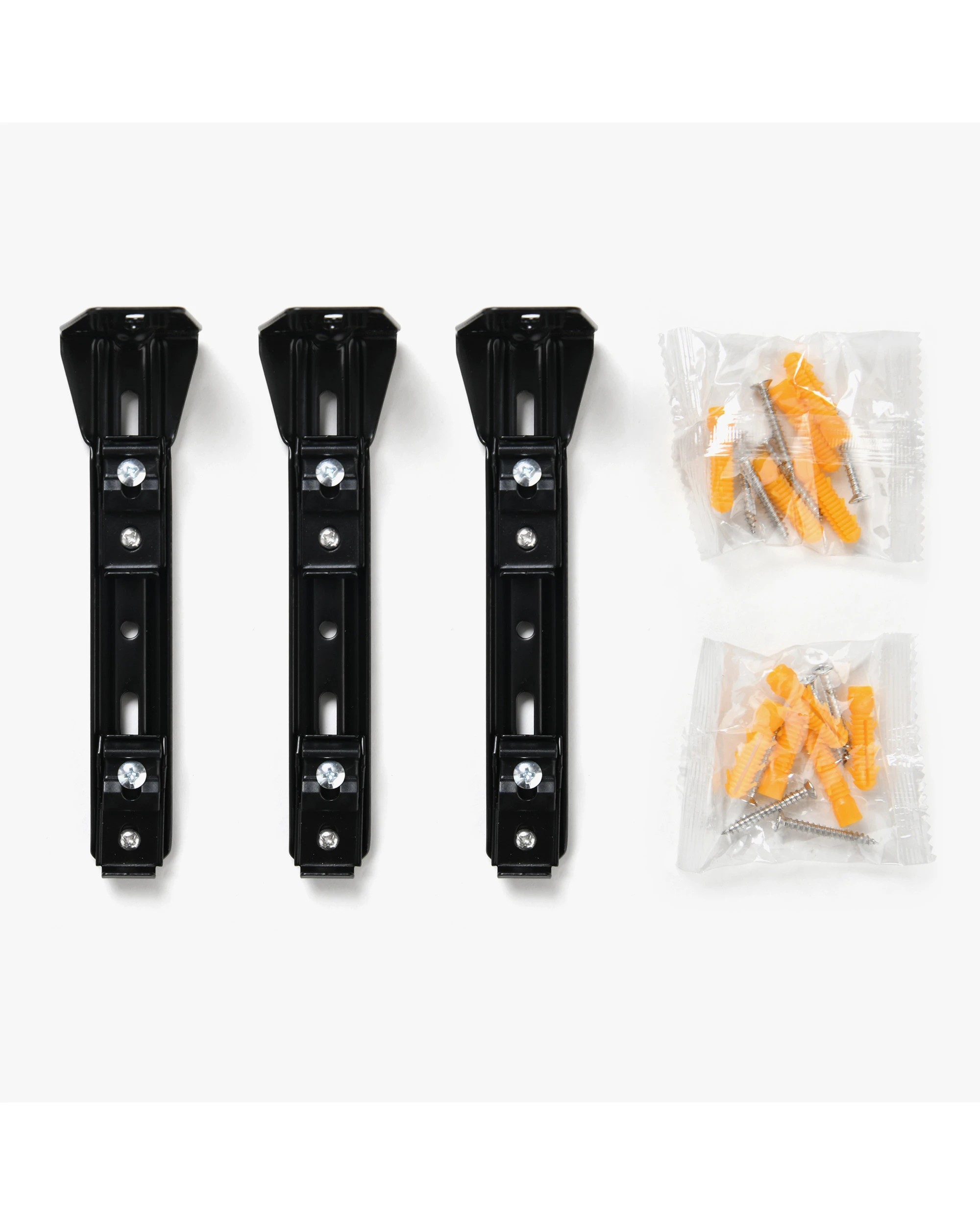3 Cadence & Co. S-Fold Curtain Track Double Bracket 3 Pack - Black, 3 of 5