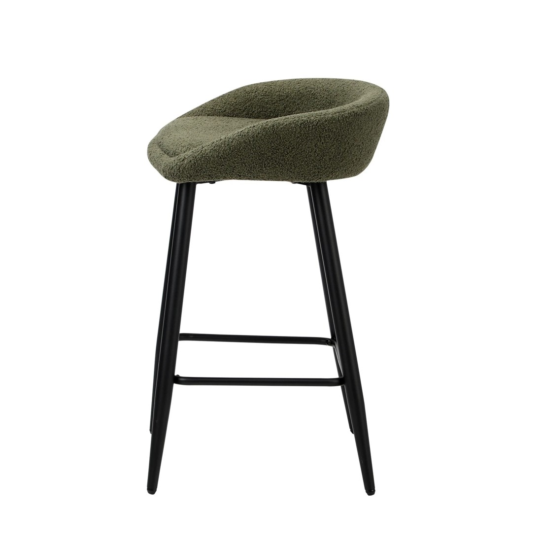 7 Oikiture Bar Stools Set Of 4 Kitchen Dining Chairs Counter Stools Boucle
 - Green, 7 of 10