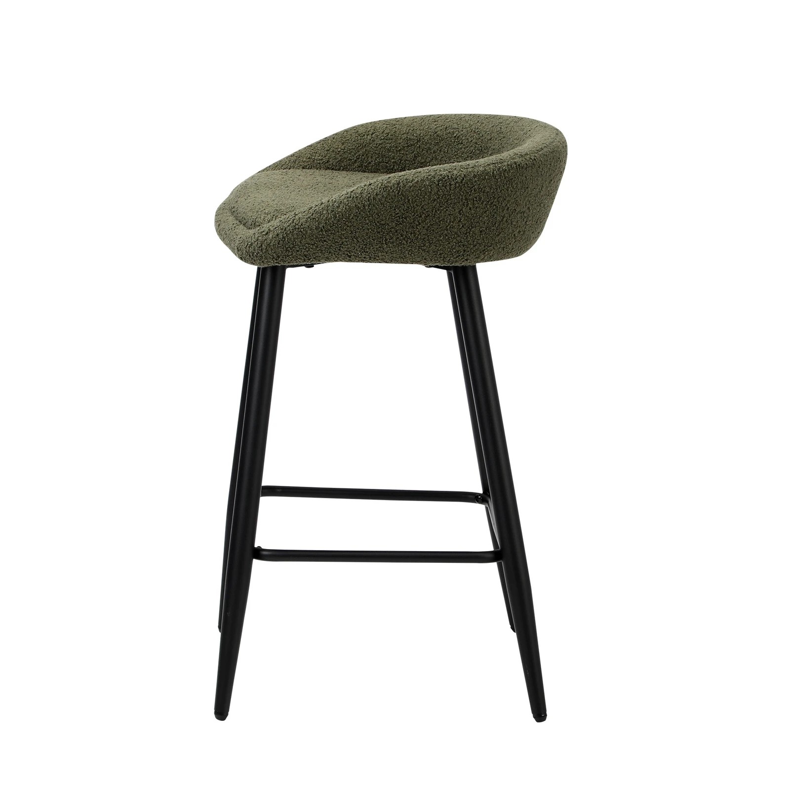 7 Oikiture Bar Stools Set Of 4 Kitchen Dining Chairs Counter Stools Boucle
 - Green, 7 of 10