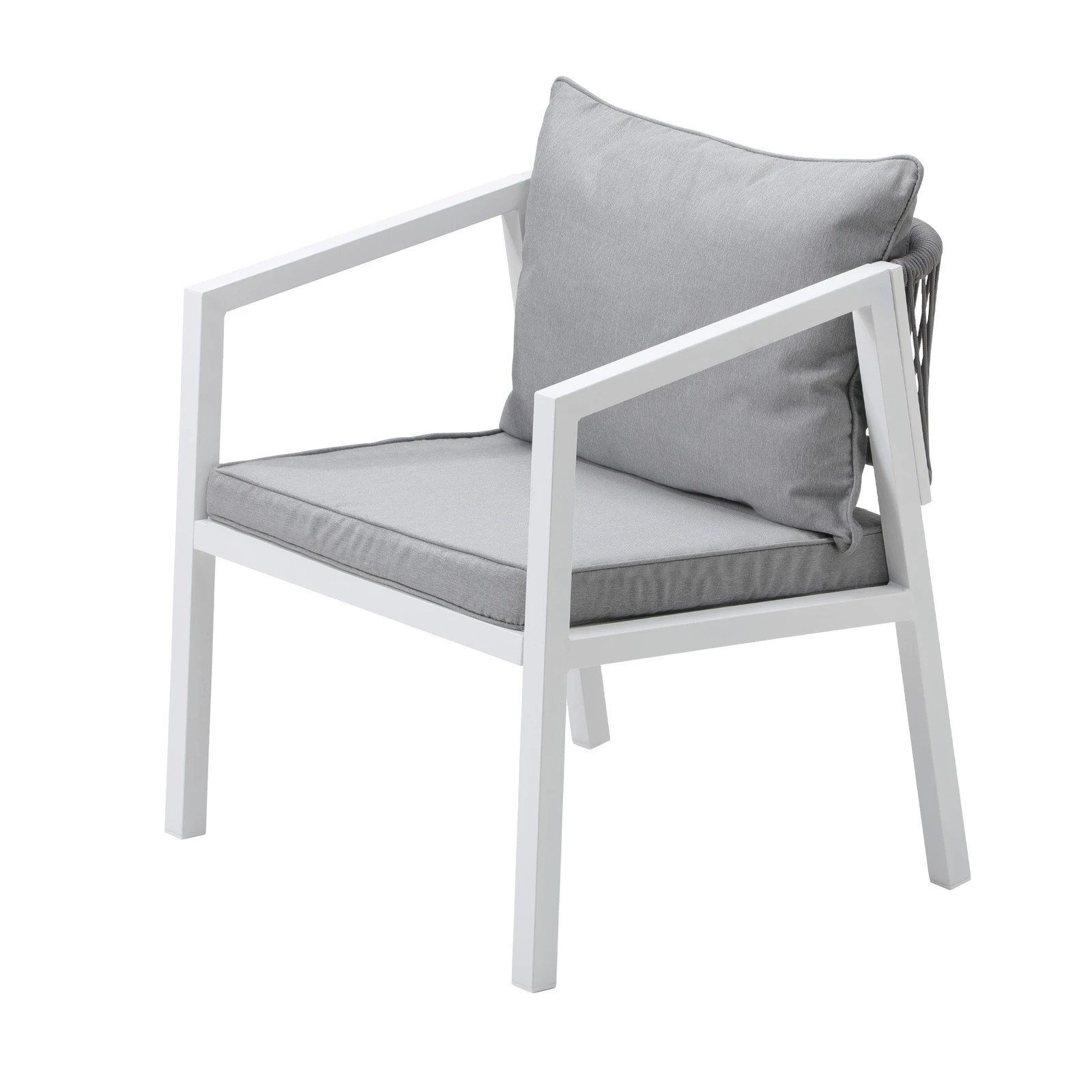 6 Livsip Outdoor Dining Setting Lounge Chair Patio Furniture Bistro Set 3pcs White
 - Multi, 6 of 7