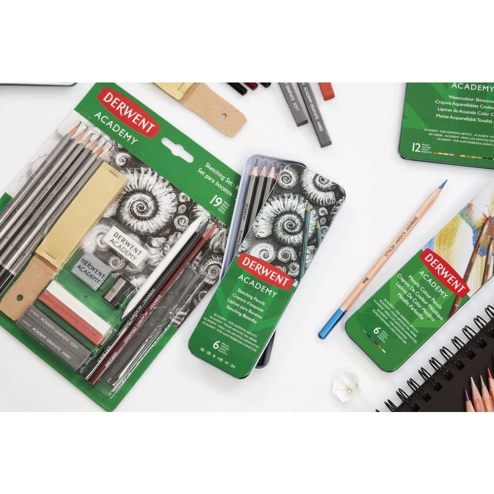 10 Derwent Academy Sketching Pencils 6 Pack, 10 of 10