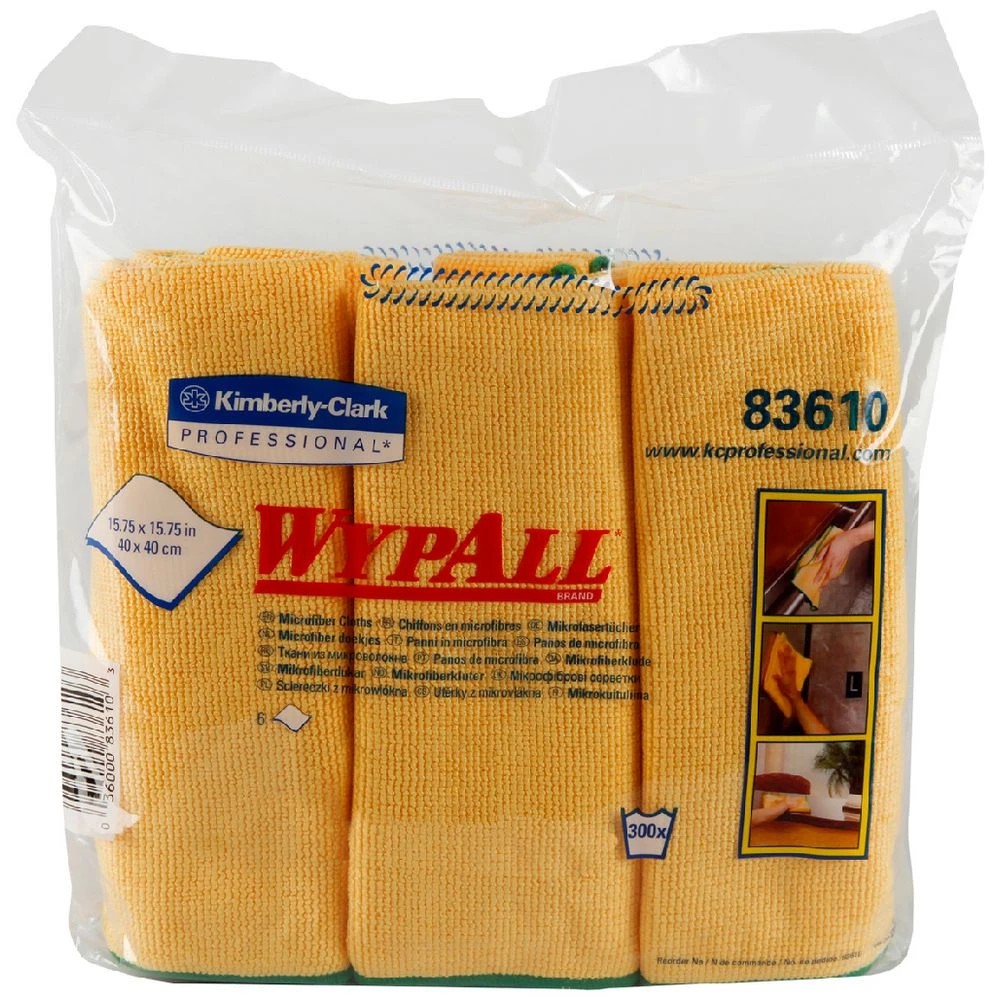 2 WypAll Microfibre Cloths Yellow 24 Pack, 2 of 2