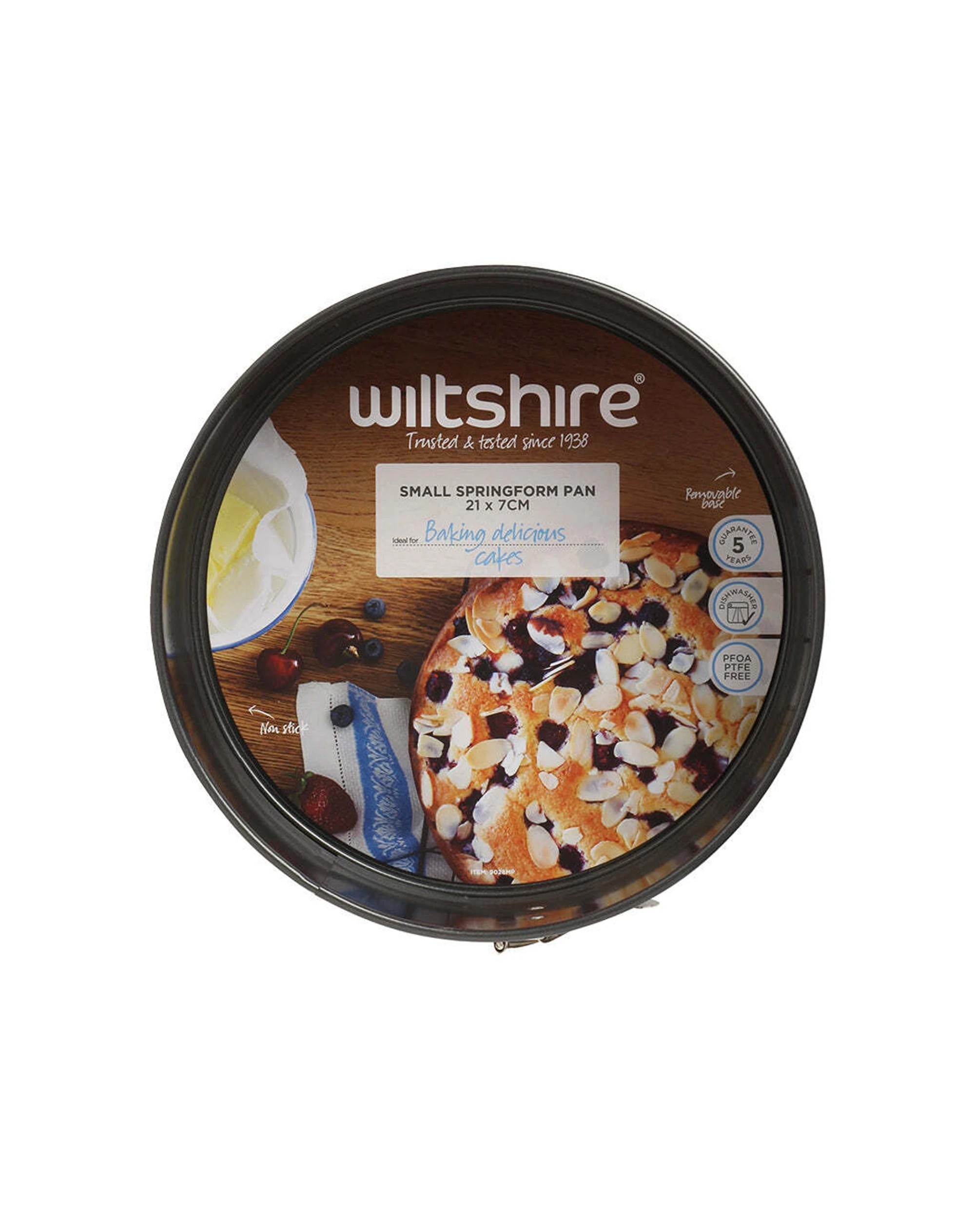 4 Wiltshire 2PK Easybake Non-Stick Springform Oven Safe Cake Baking Pan 21cm - Black, 4 of 4