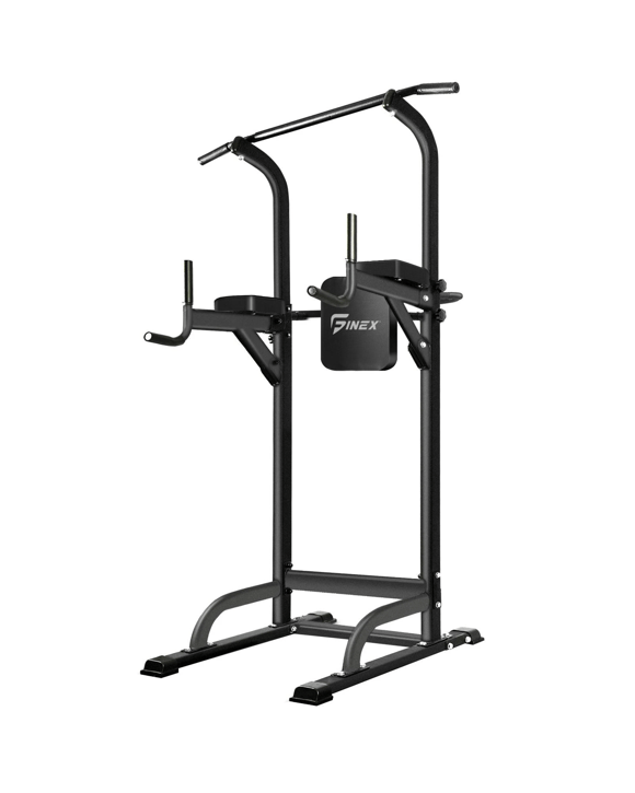 Finex Power Tower Chin Up Bar Station - Black