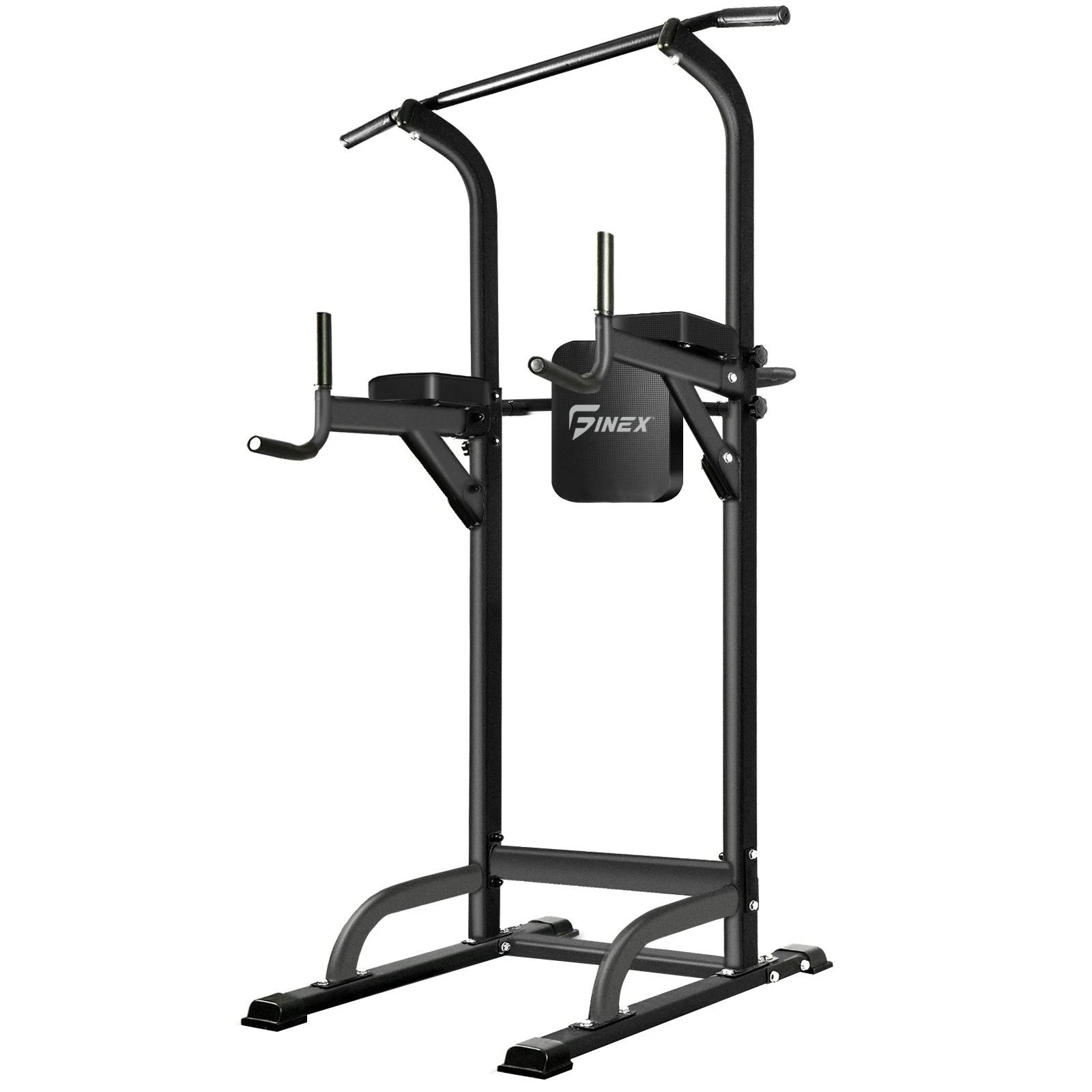 1 Finex Power Tower Chin Up Bar Station - Black, 1 of 9