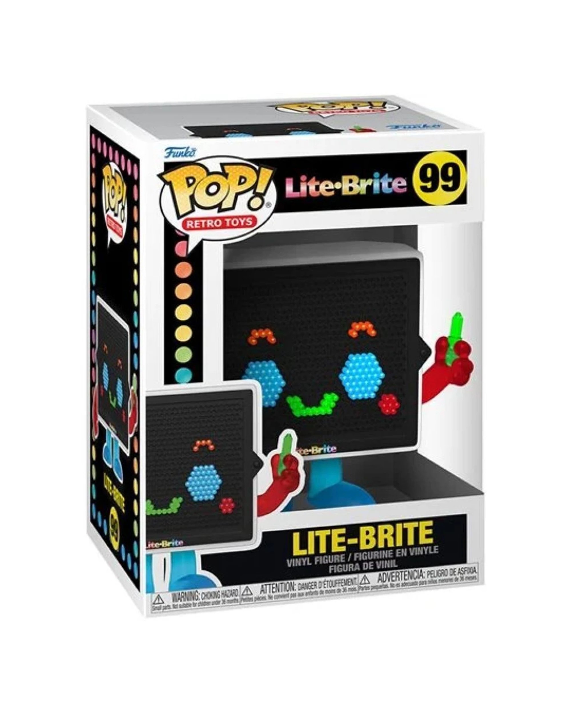2 Pop Vinyl Figurine Lite-Brite - Lite Brite Board Action Figure 10cm Vinyl - Multi, 2 of 3