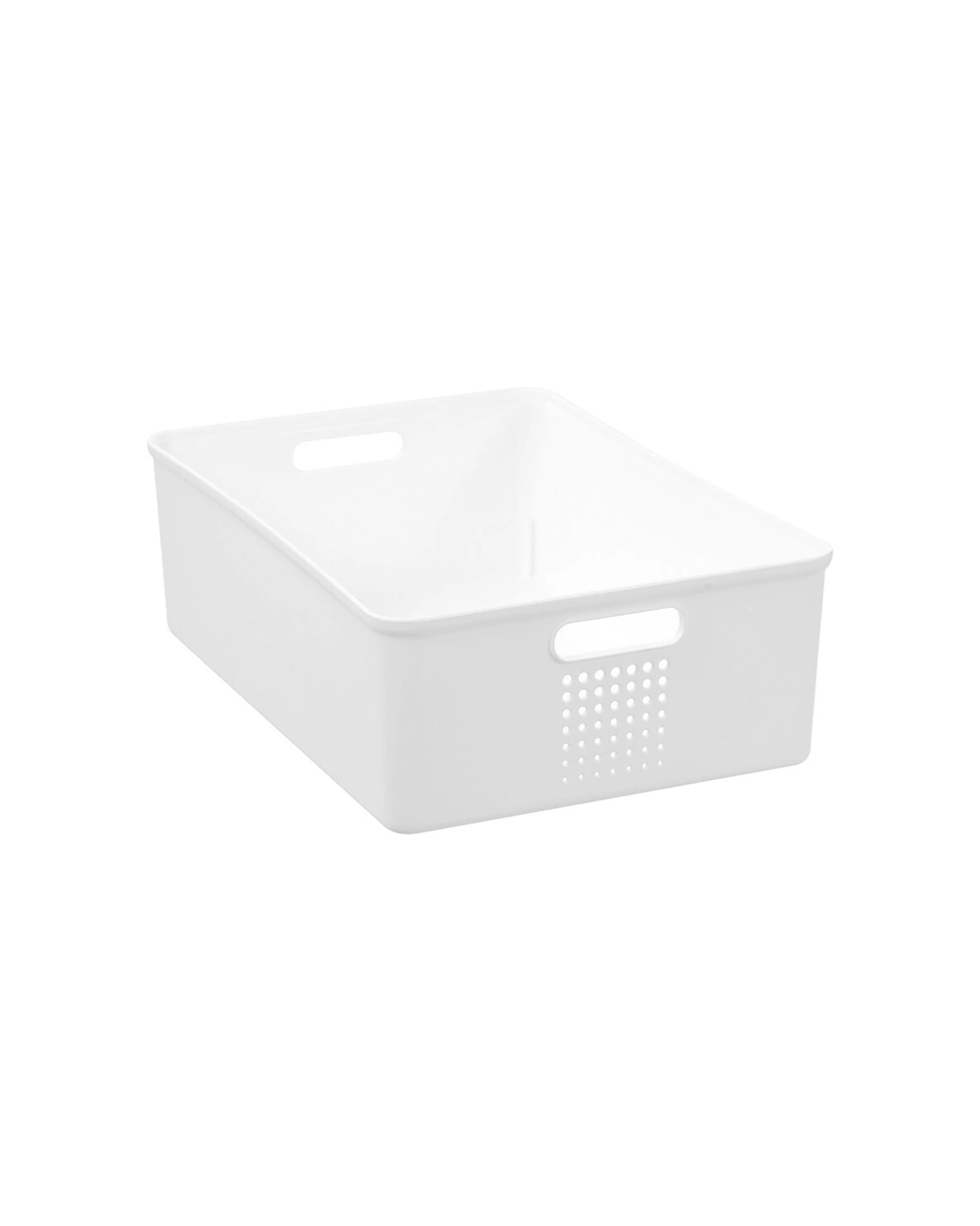 2 Boxsweden 4pc Levi Storage Basket With Handles 36x26cm 10L - White, 2 of 3