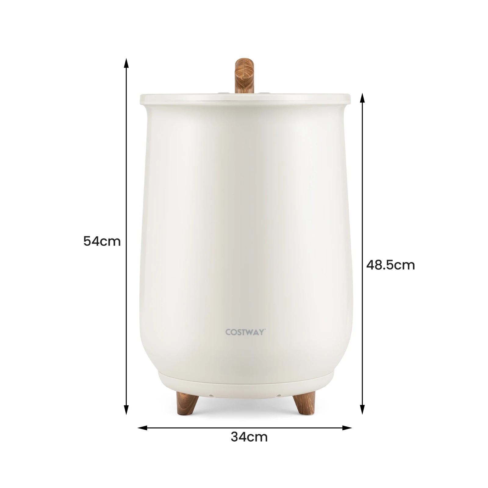 2 Costway 23L Towel Warmer Bucket 3 Heat Levels - Beige, 2 of 3