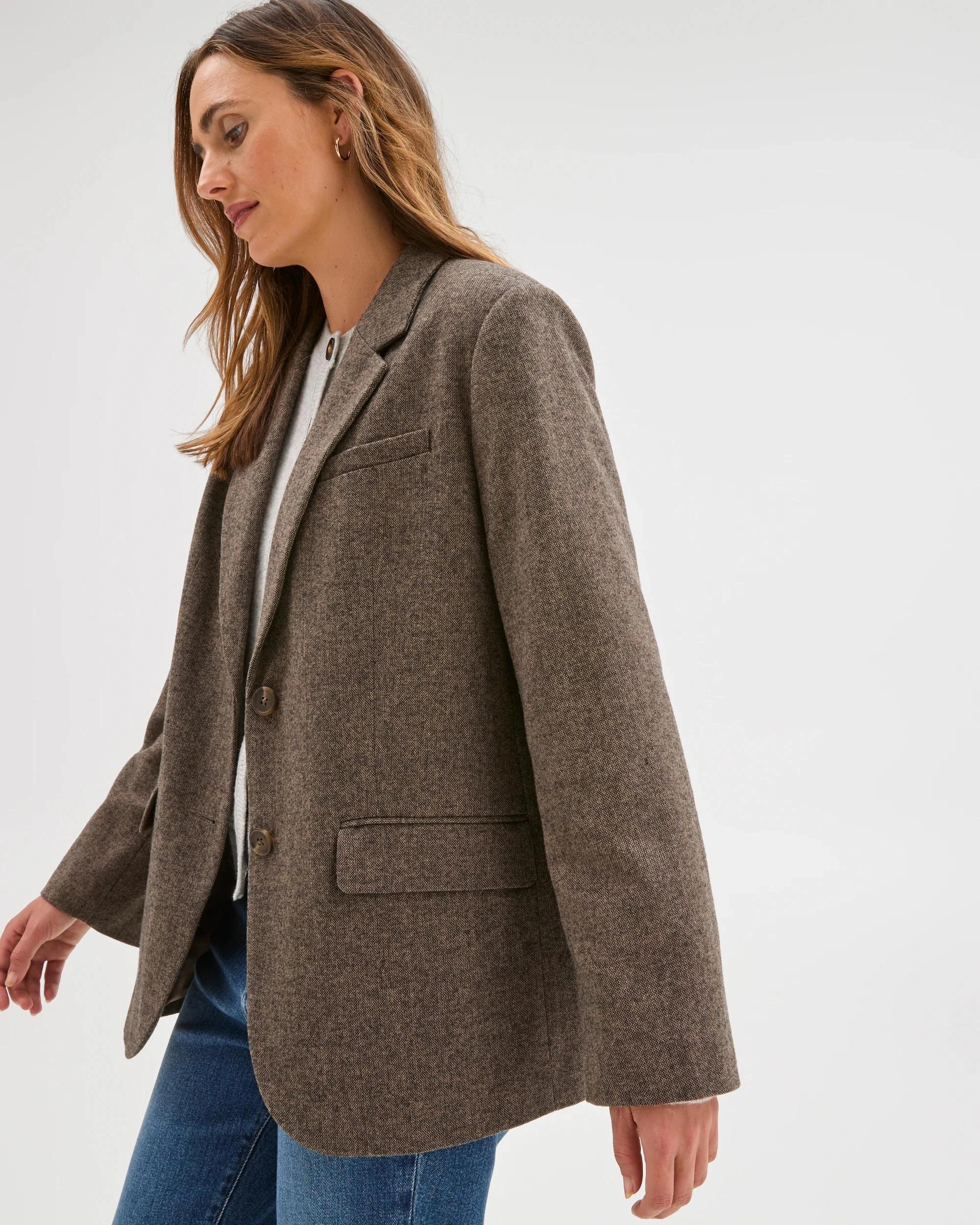 6 Target Woman Oversized Tweed Blazer TWEED, 6 of 7