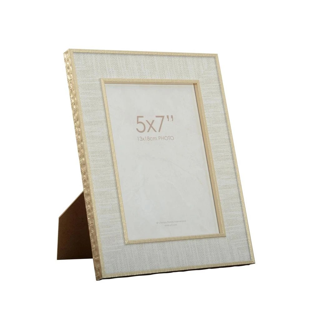1 Nova 5x7" Frame White/Gold, 1 of 4