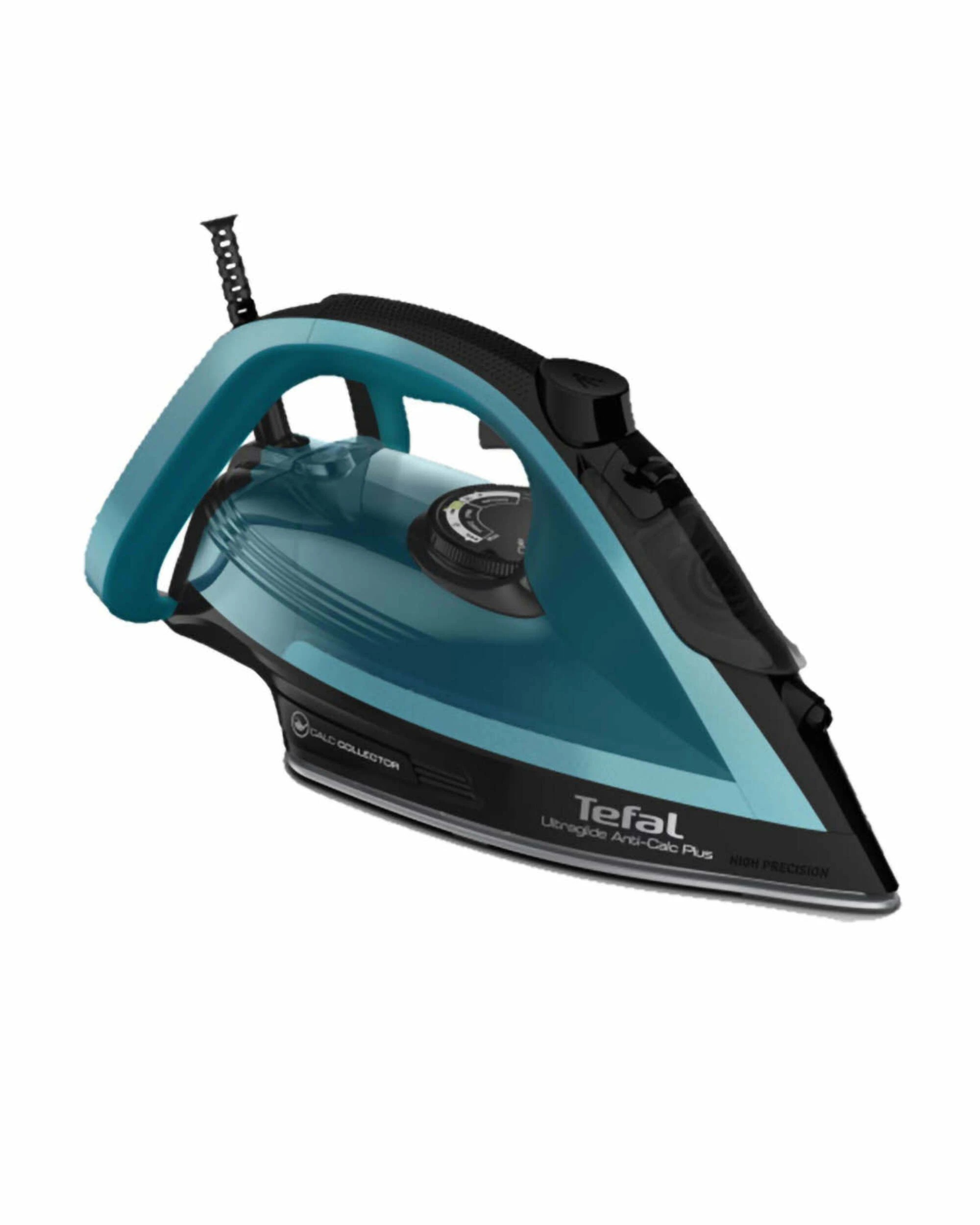 1 Tefal Ultraglide 2400W Anti-Calc Plus Iron - Black/Blue, 1 of 4