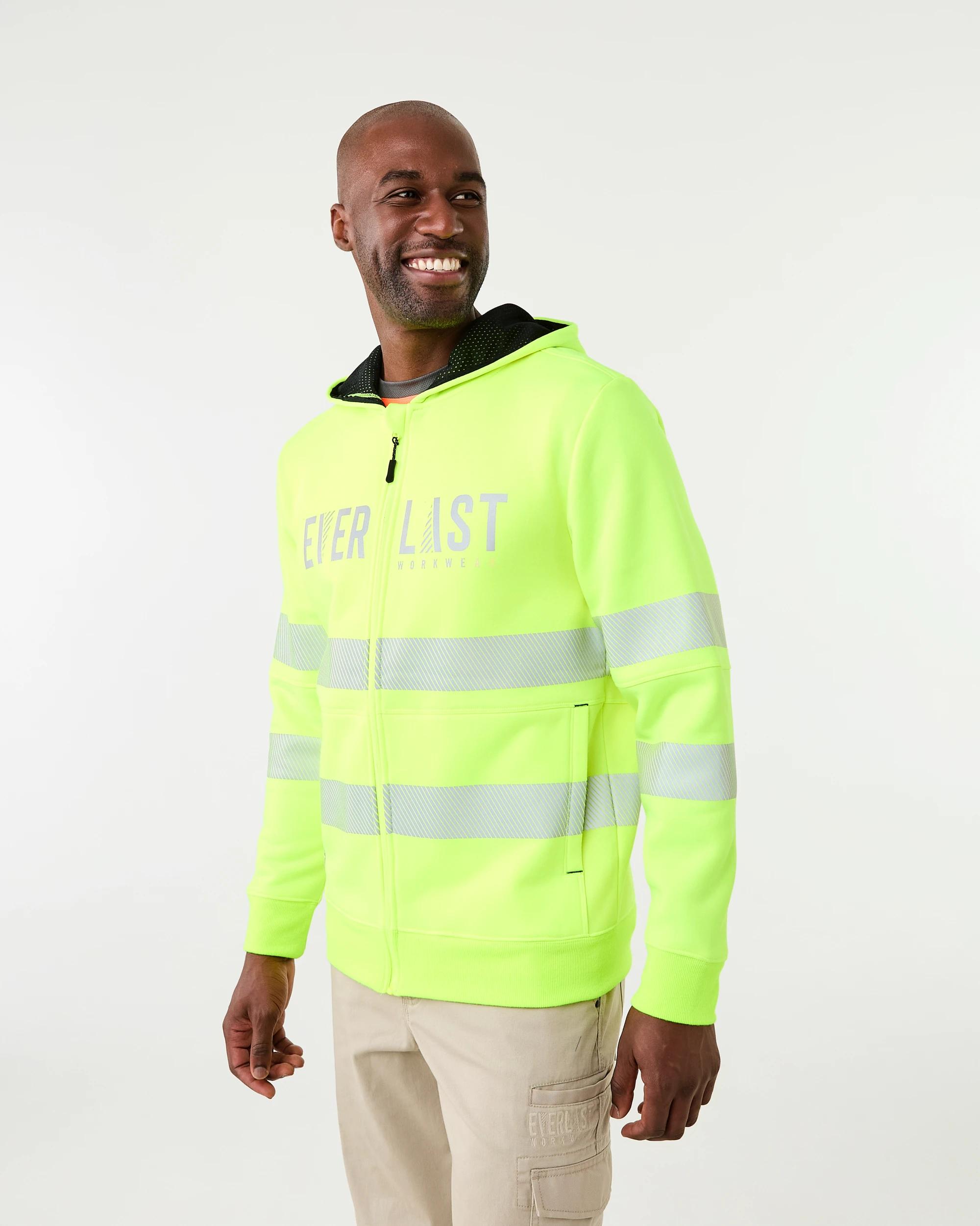 3 Everlast Work Zip Through Hoodie Yellow, 3 of 9