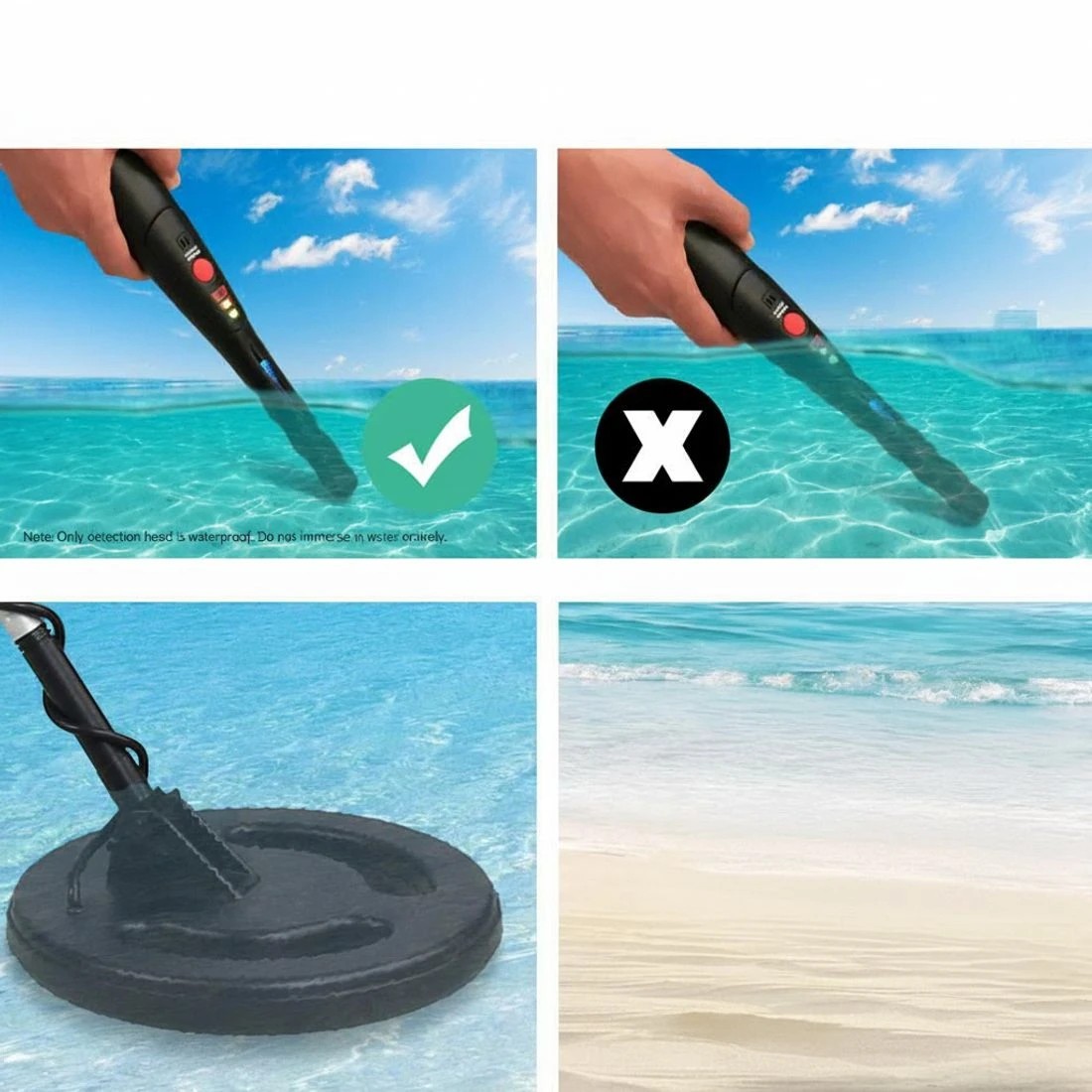 4 Weisshorn Metal Detector 220MM Deep Sensitive Water Resistant Pinpointer Treasure Hunter - Black, 4 of 5