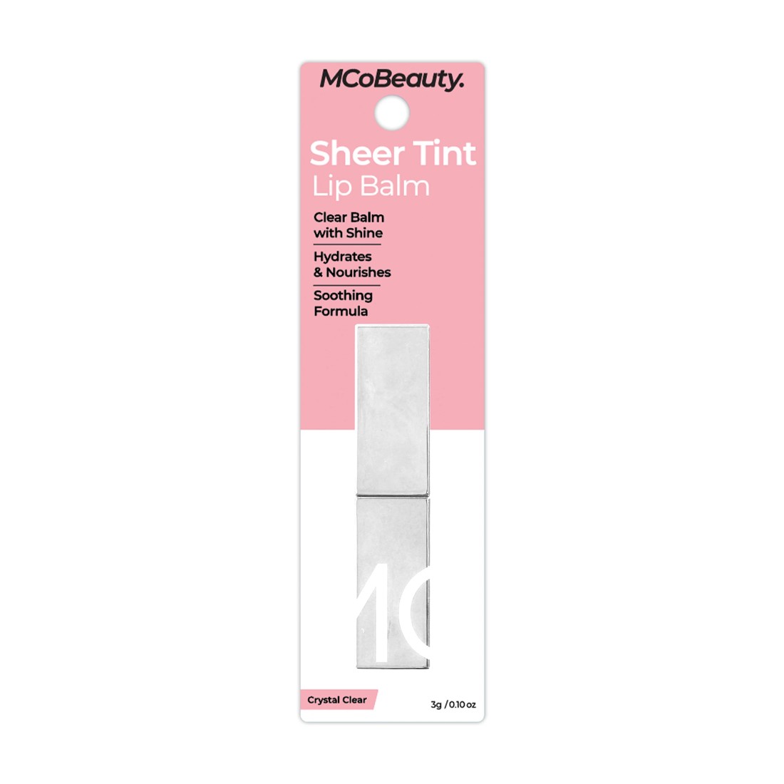 1 MCoBeauty Sheer Tint Lip Balm - Crystal Clear, 1 of 1