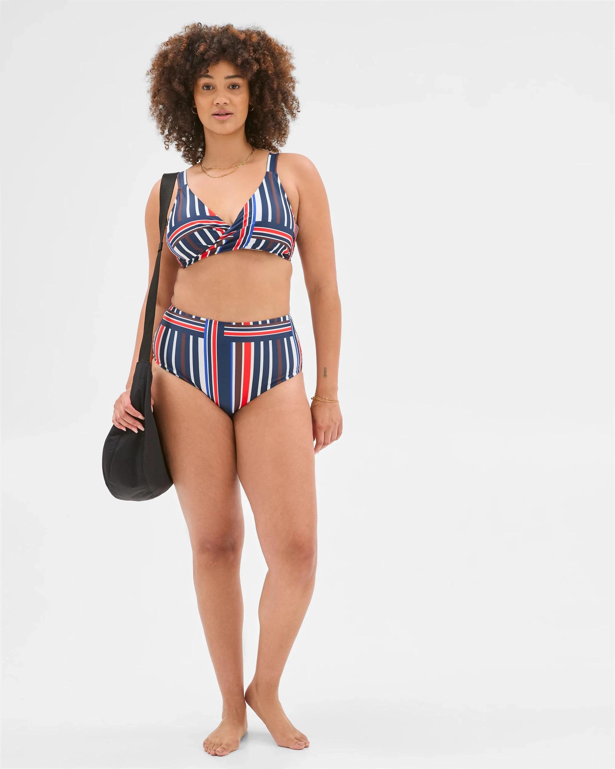 10 Target Resort Plunge Twist Bikini Top - Shape Your Body SUMMER ABSTRACT, 10 of 10