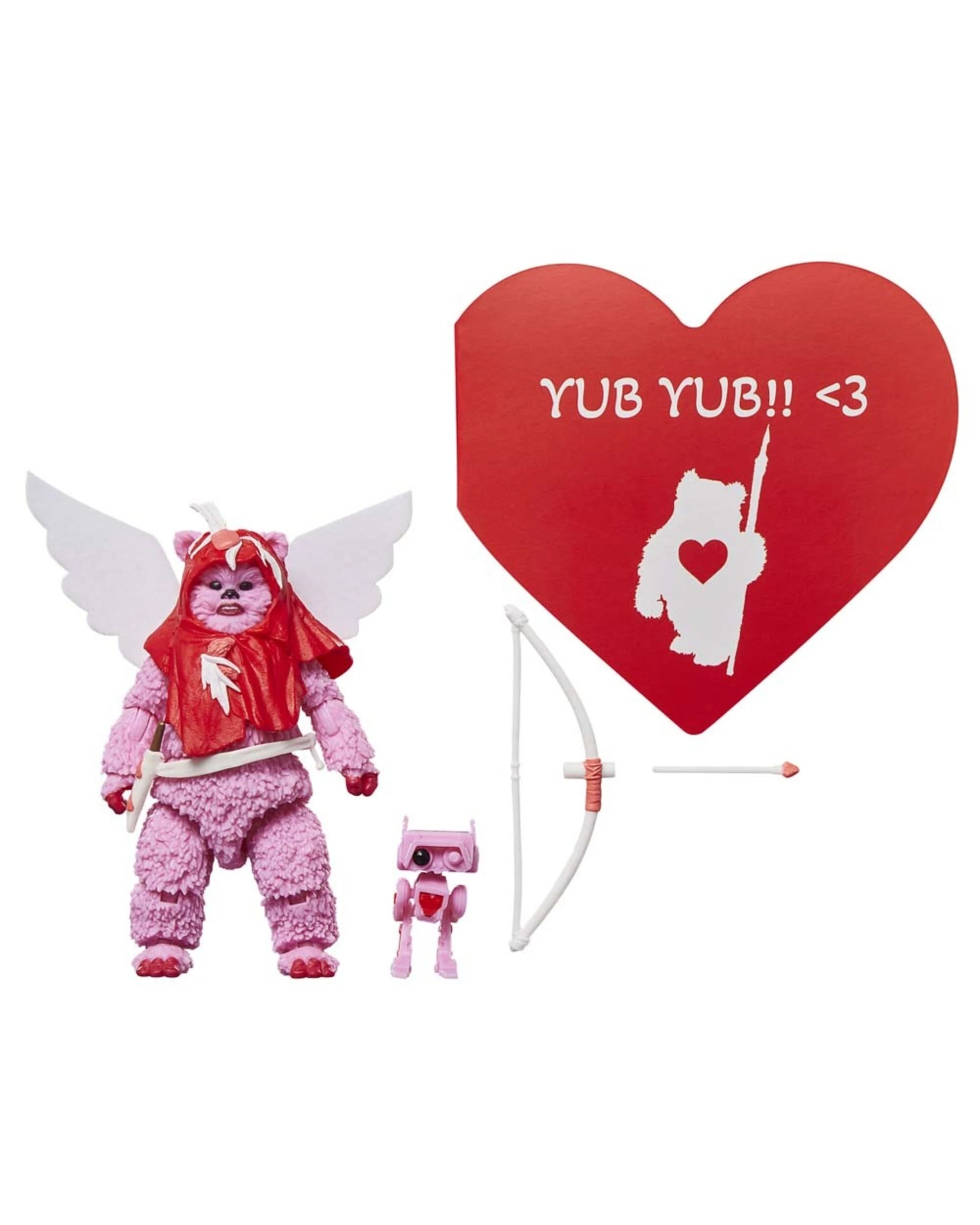 1 Star Wars - The Black Series - Ewok Valentine's Day Edition Action Figure, 1 of 5