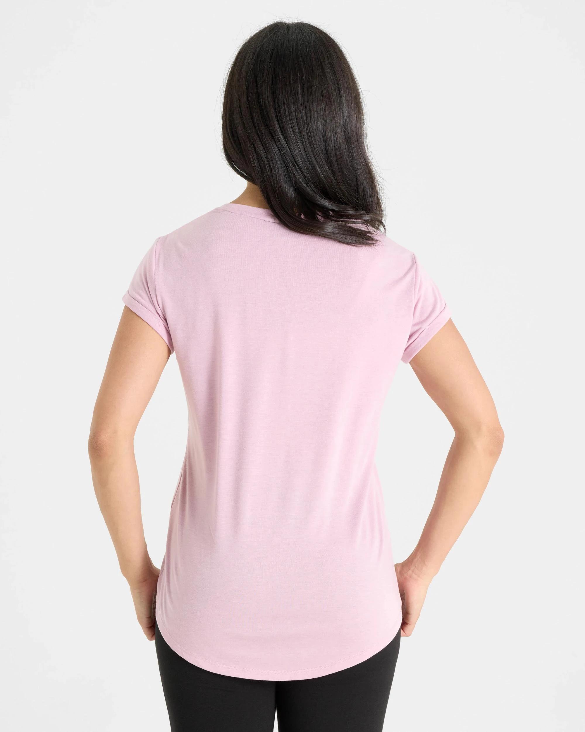 2 Lonsdale London Active Malden Core T-shirt DUSTY PINK, 2 of 5