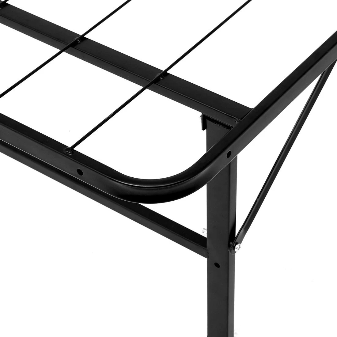 6 Artiss Folding Bed Frame Metal Base - Black, 6 of 8