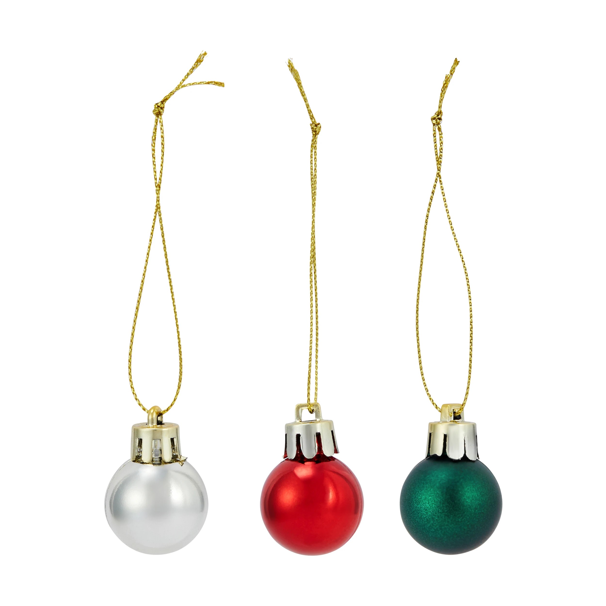 5 25 Pack Mini Baubles - Assorted, 5 of 6