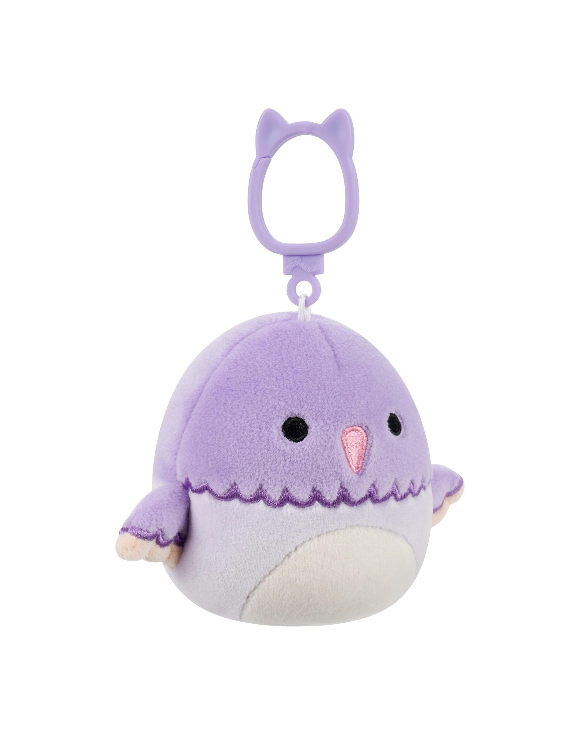 3 Squishmallows Charmaine the Hummingbird 3.5 inch Clip-On Plush - Purple, 3 of 6