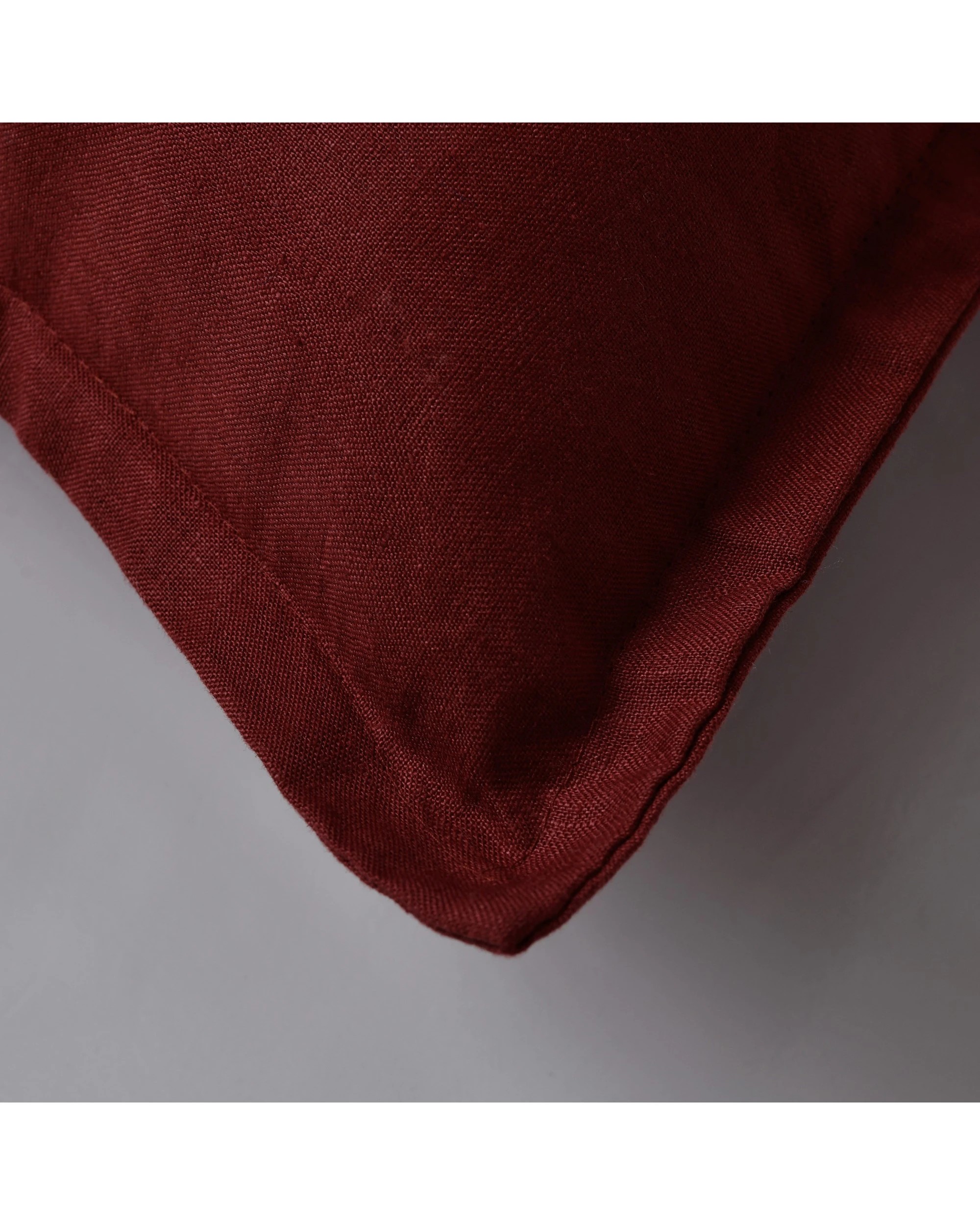 5 Natural Home ARDENNE Washed French Linen Rectangular Cushion with Oxford Edge 40x60cm - Sienna Red, 5 of 8