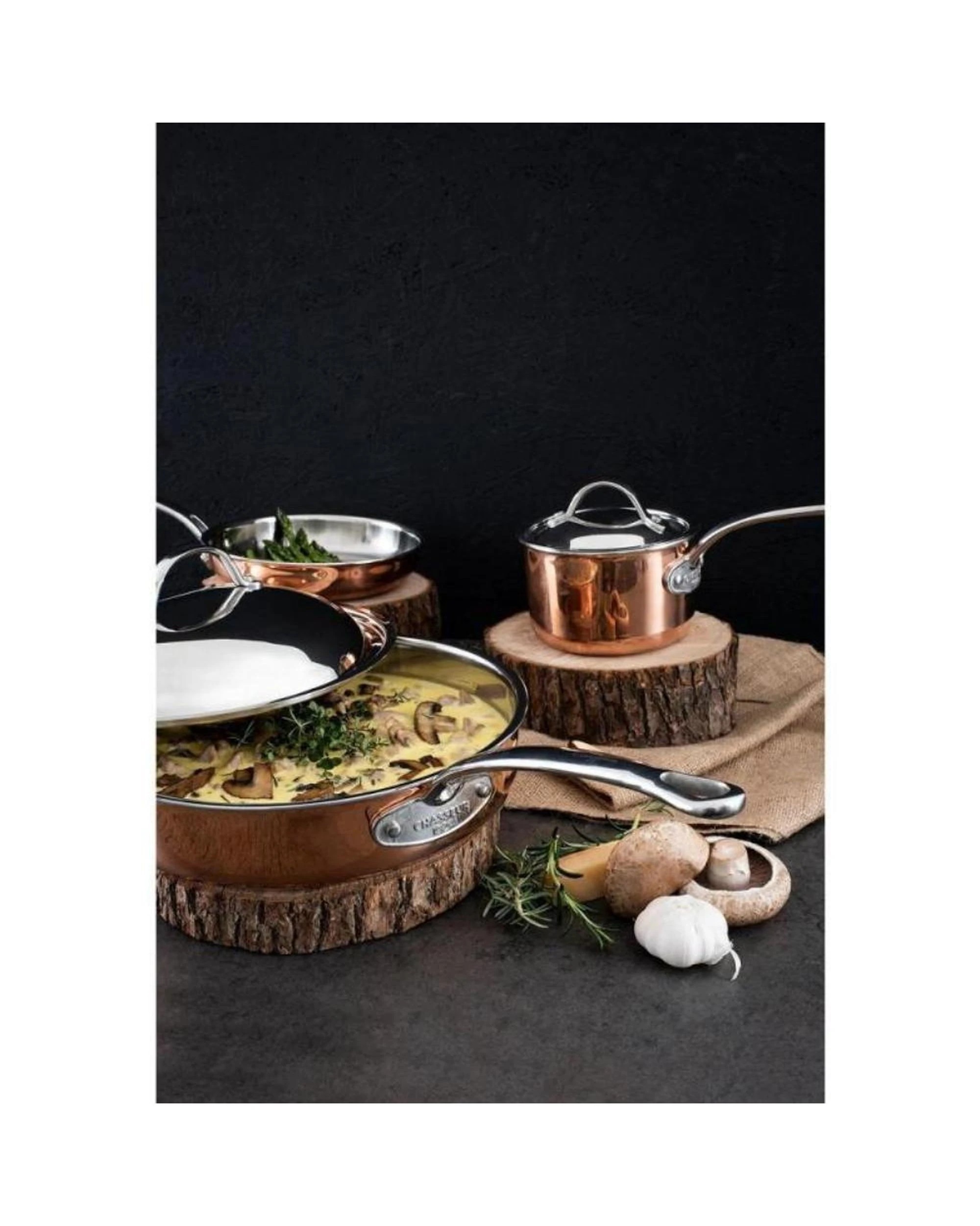4 Chasseur Escoffier Induction Saucepan 14cm  1L W Helper Handle Copper, 4 of 6